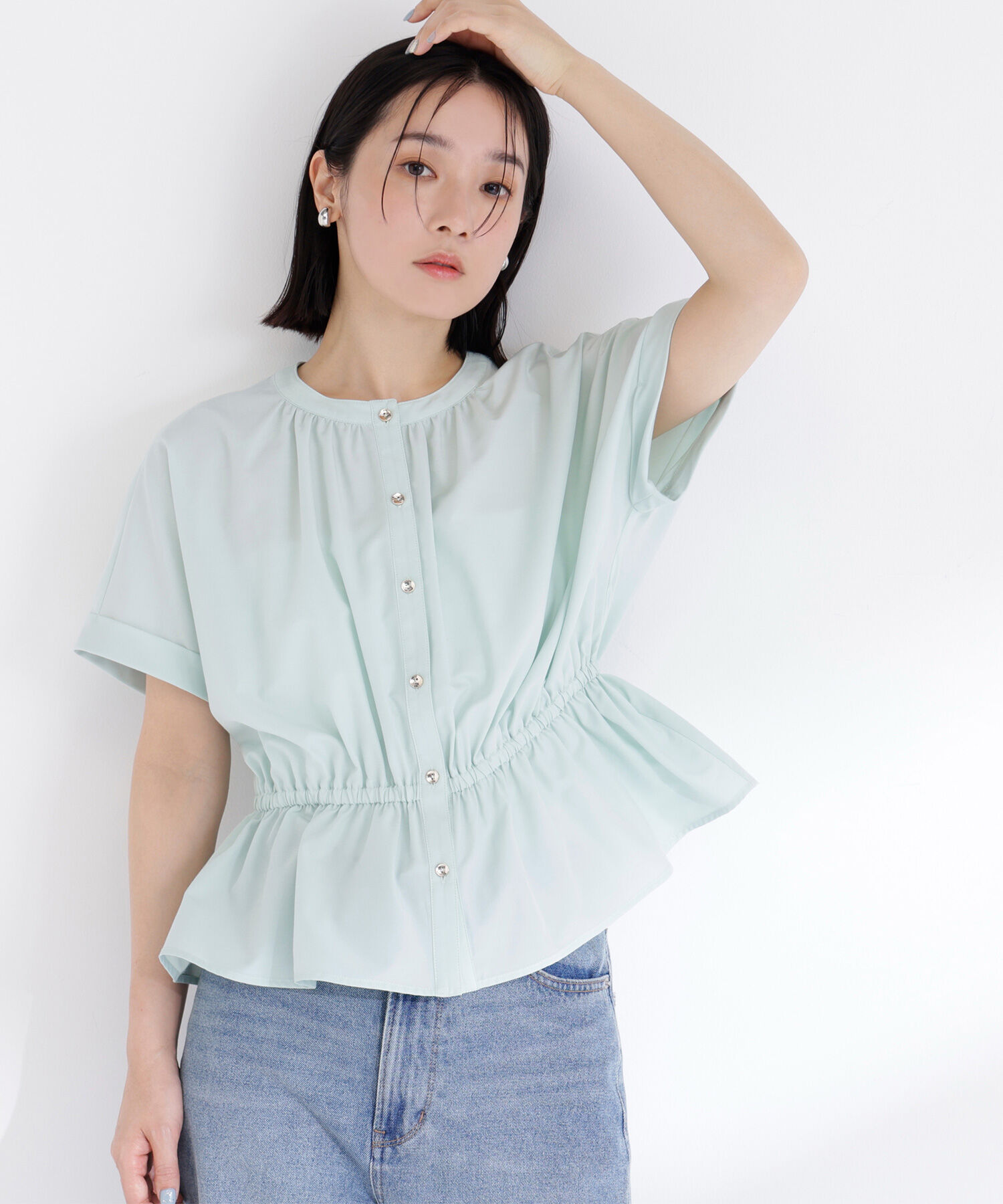  「きゅっとふわっと。全部盛りブラウス」|シャツ・ブラウス|