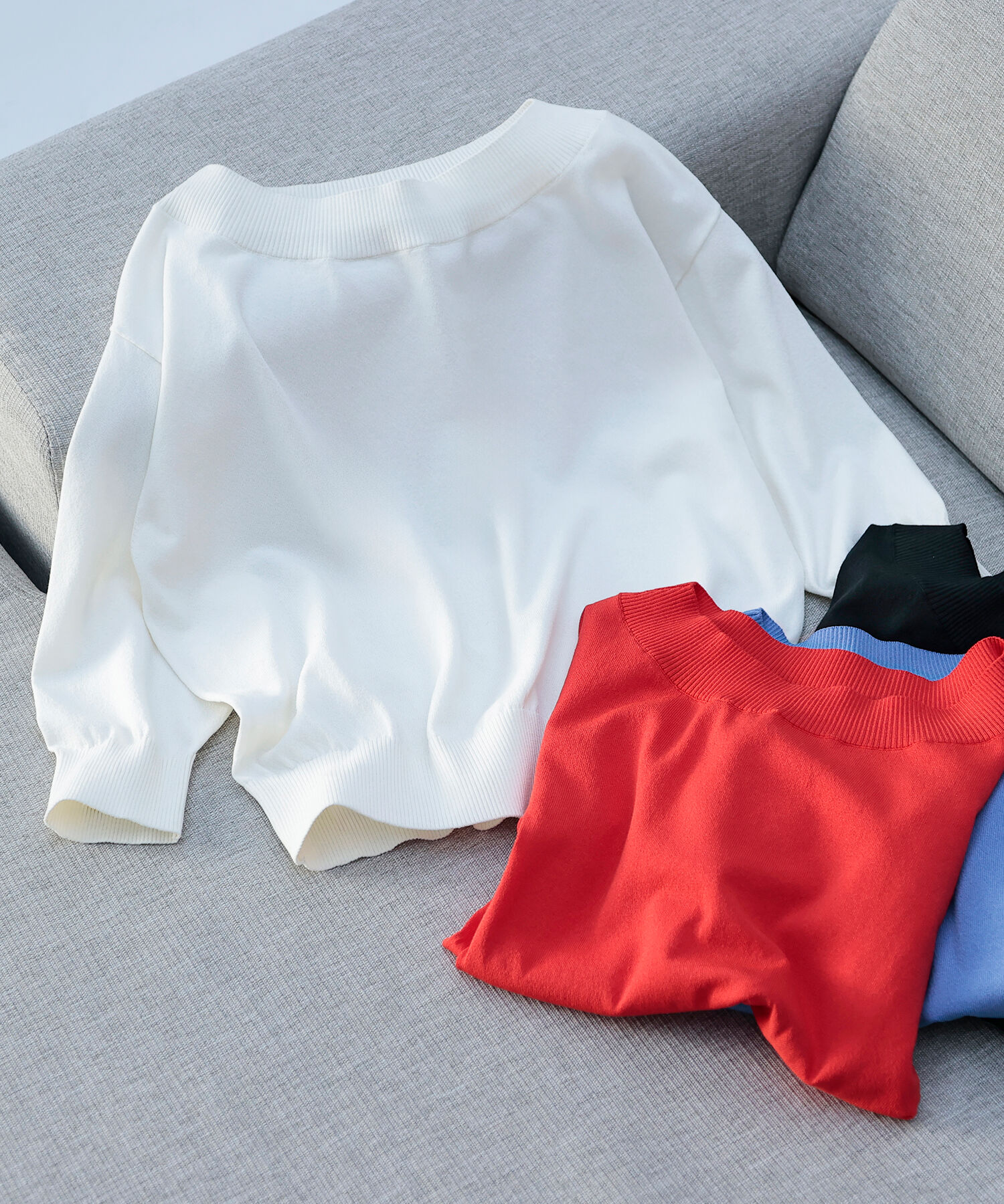  「しれっと、できすぎニット」|ニット・セーター|オフホワイト1