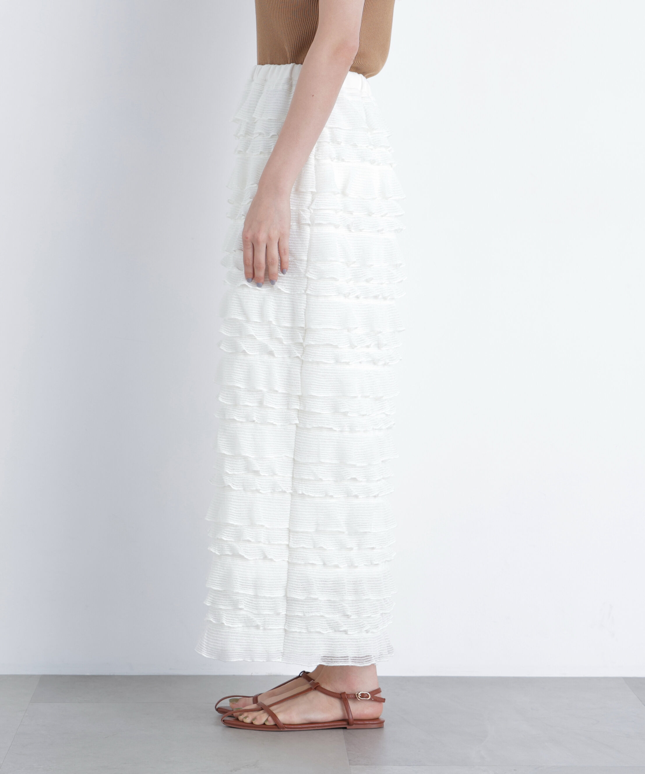  「フリルティアードナロースカート」|スカート|