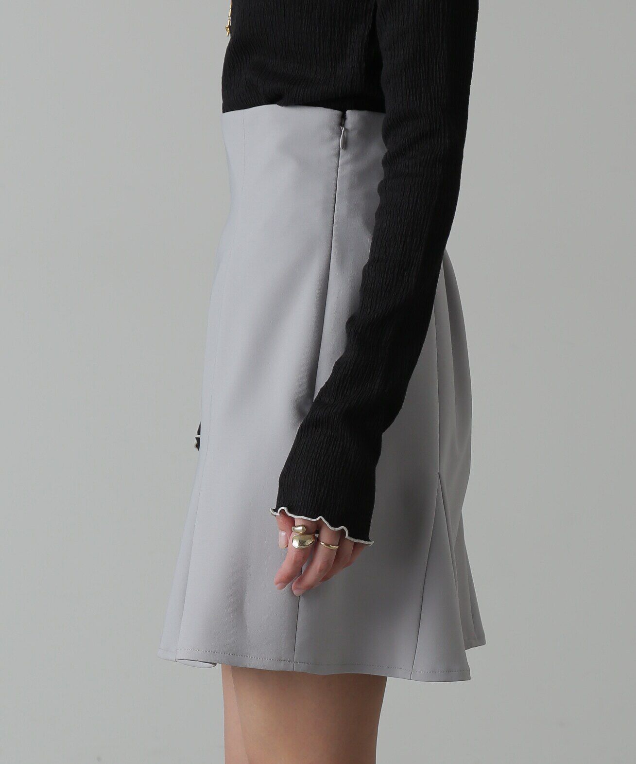  「ハイウエストマーメイドミニスカパン」|スカート|