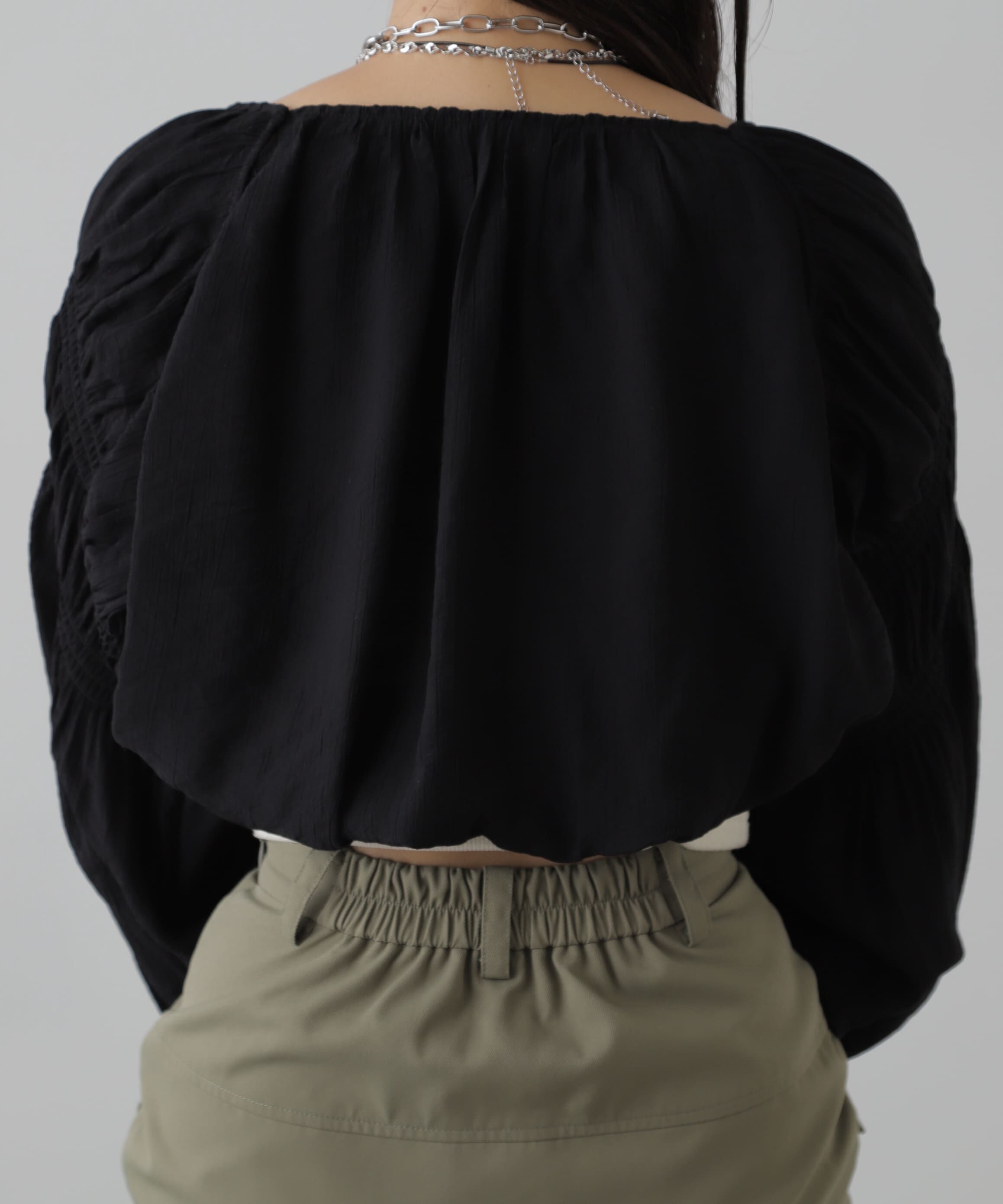  「ショート丈ボレロブラウス」|シャツ・ブラウス|