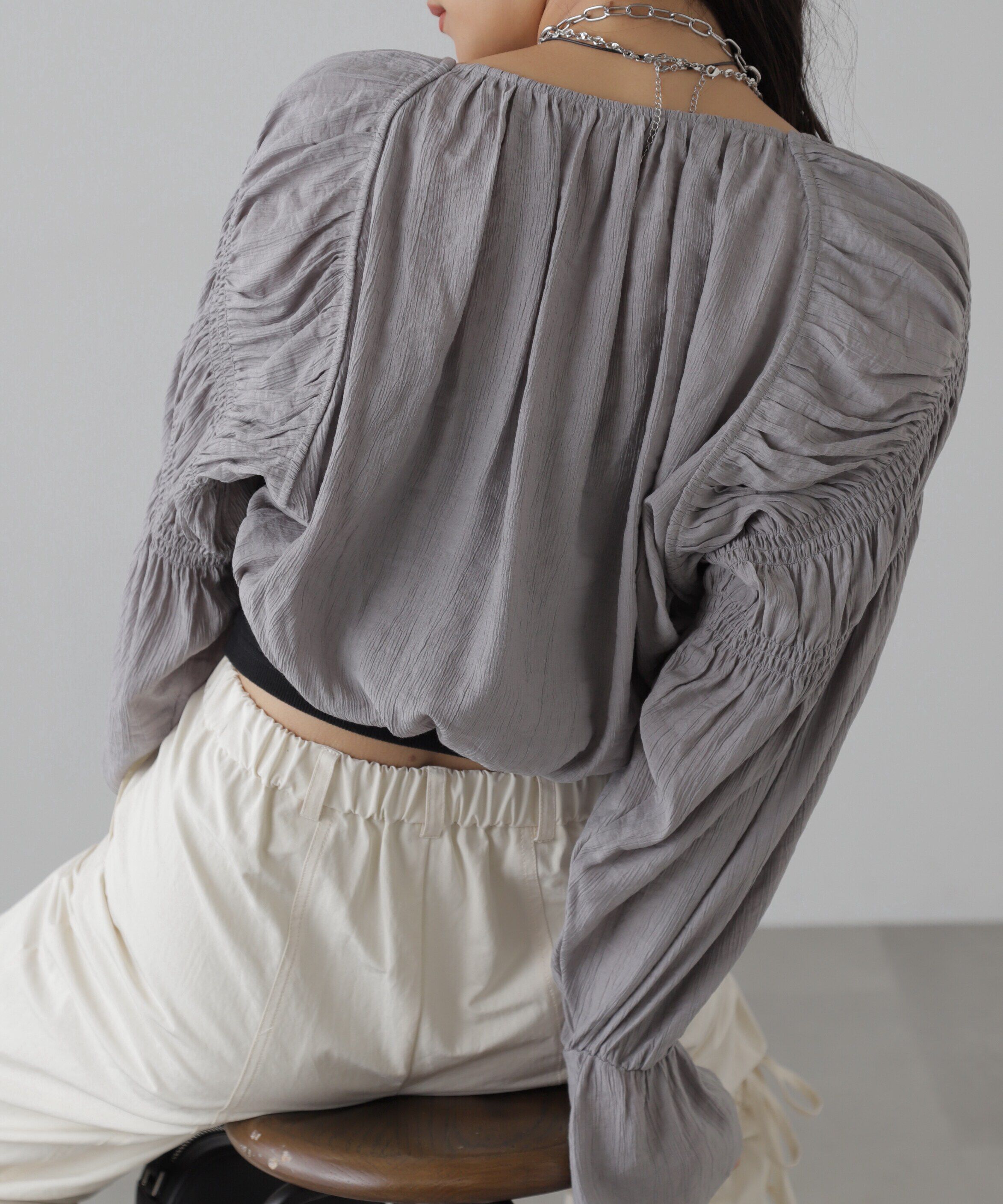  「ショート丈ボレロブラウス」|シャツ・ブラウス|