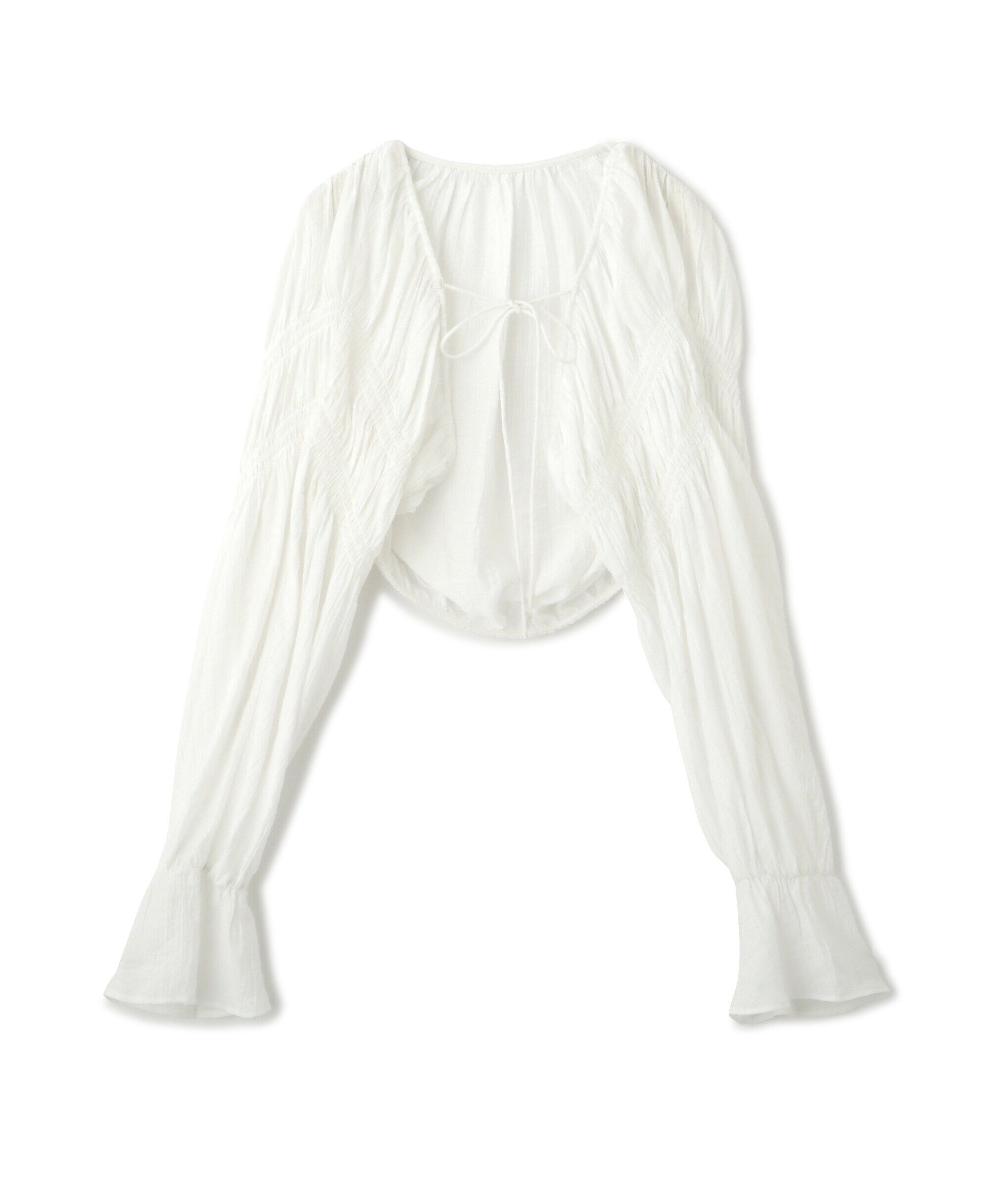  「ショート丈ボレロブラウス」|シャツ・ブラウス|