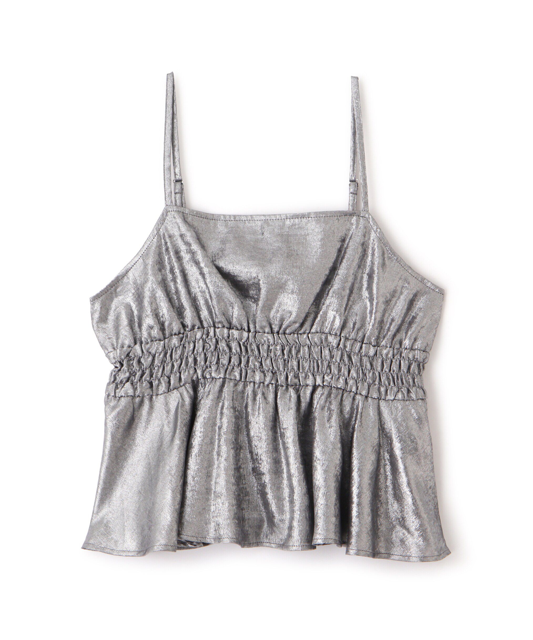  「シャーリングペプラムビスチェ」|シャツ・ブラウス|