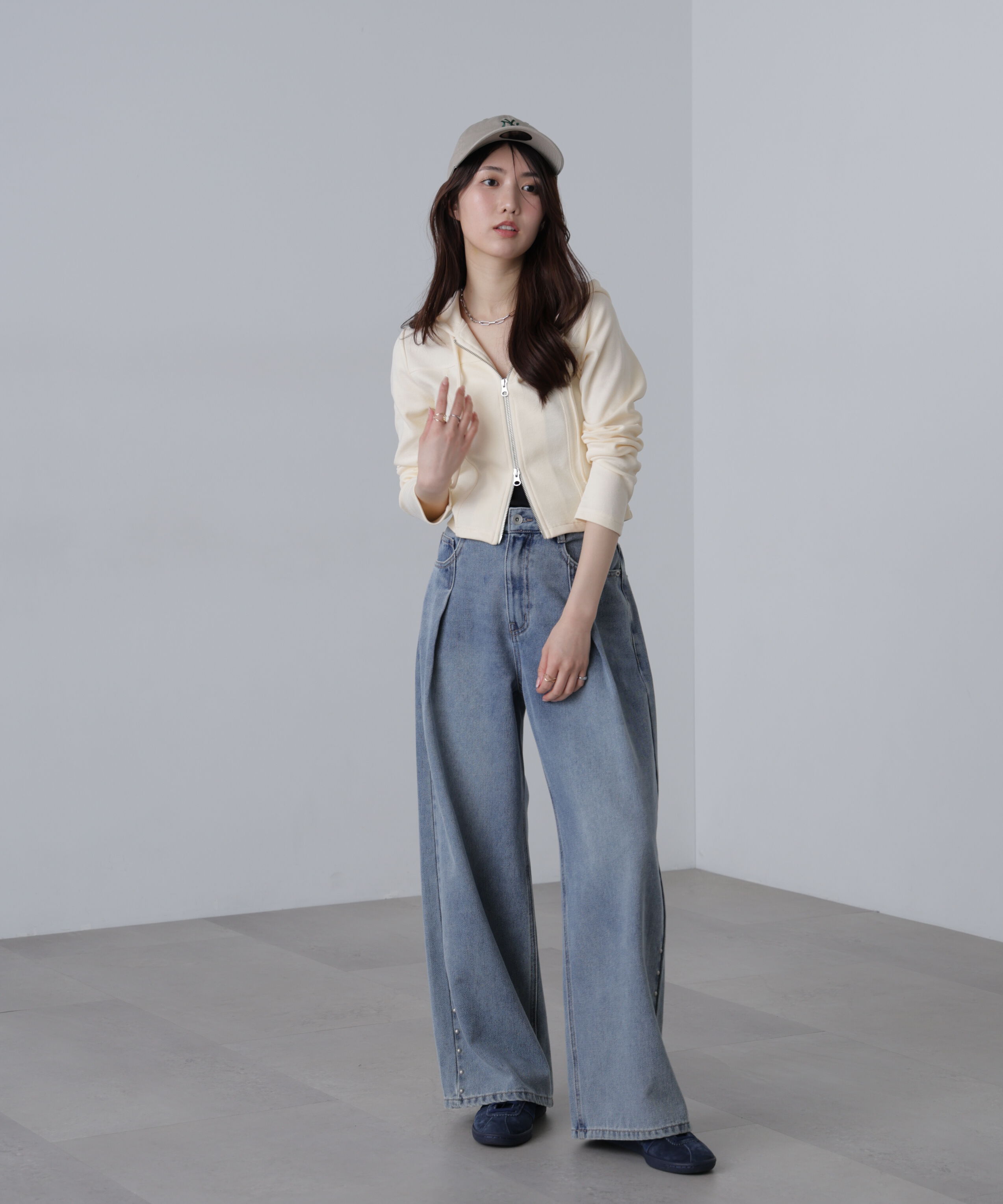  「フィットジップパーカー」|Tシャツ・カットソー|