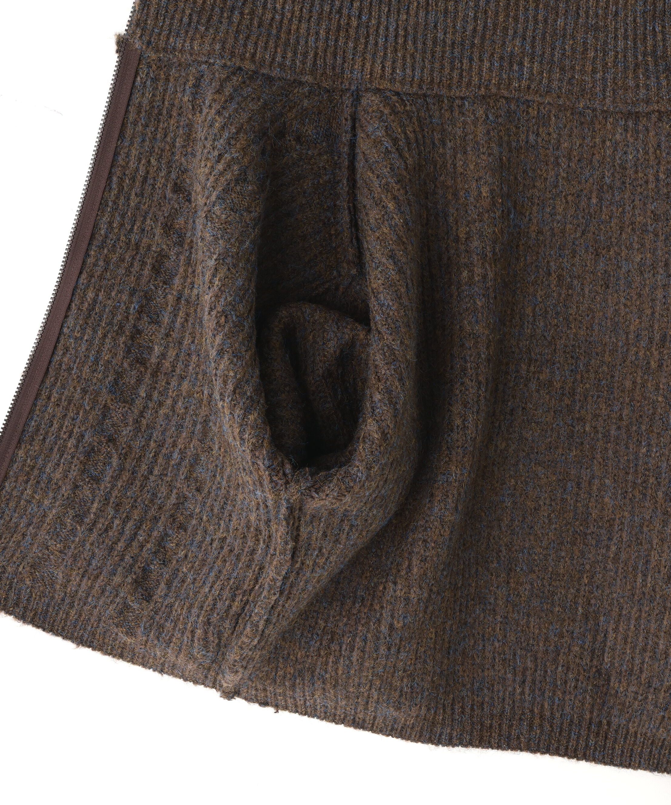  「スタンドネックショート丈ジップニットブルゾン」|ブルゾン・スタジャン|