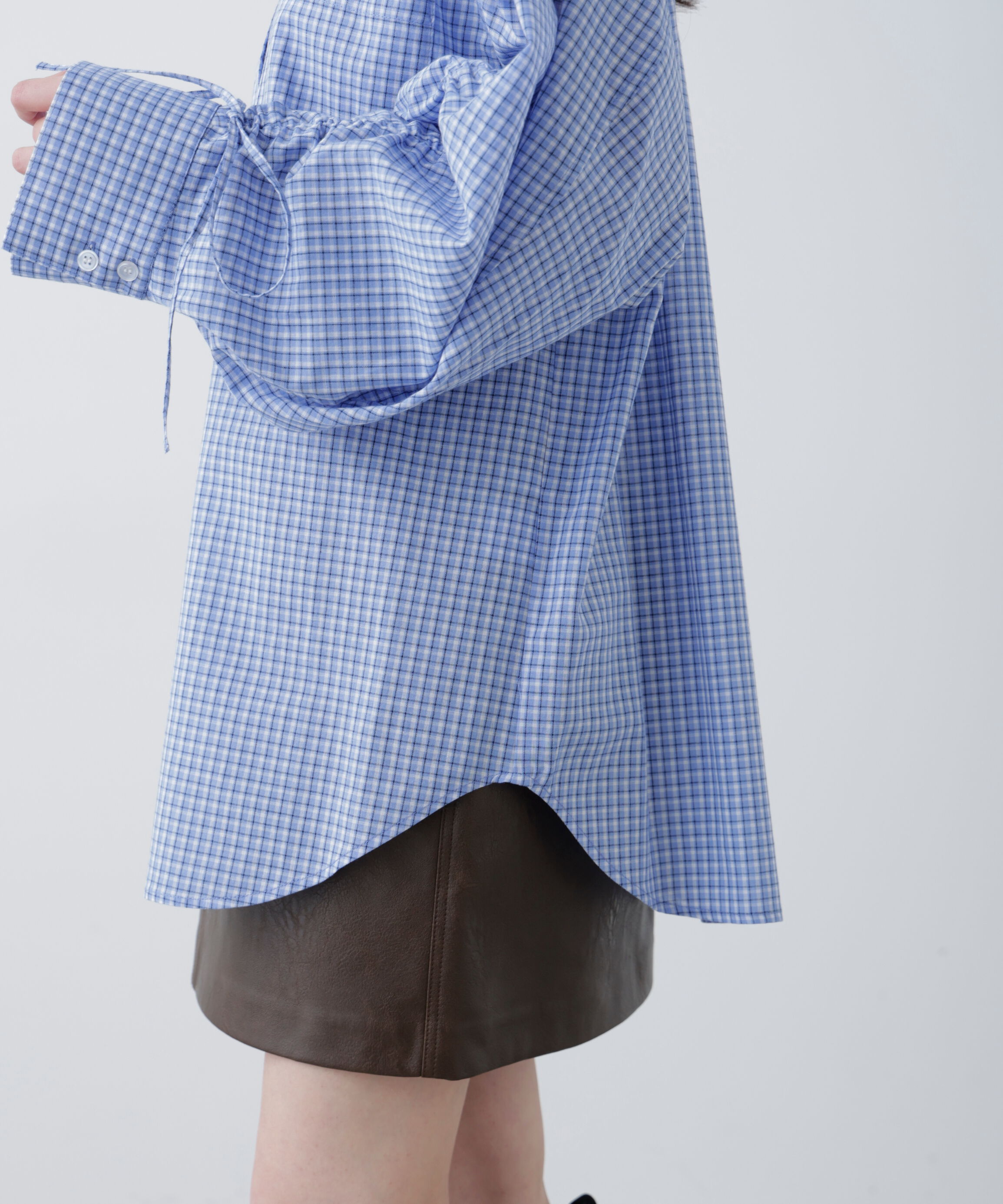  「袖シャーリングオーバーシャツ」|シャツ・ブラウス|