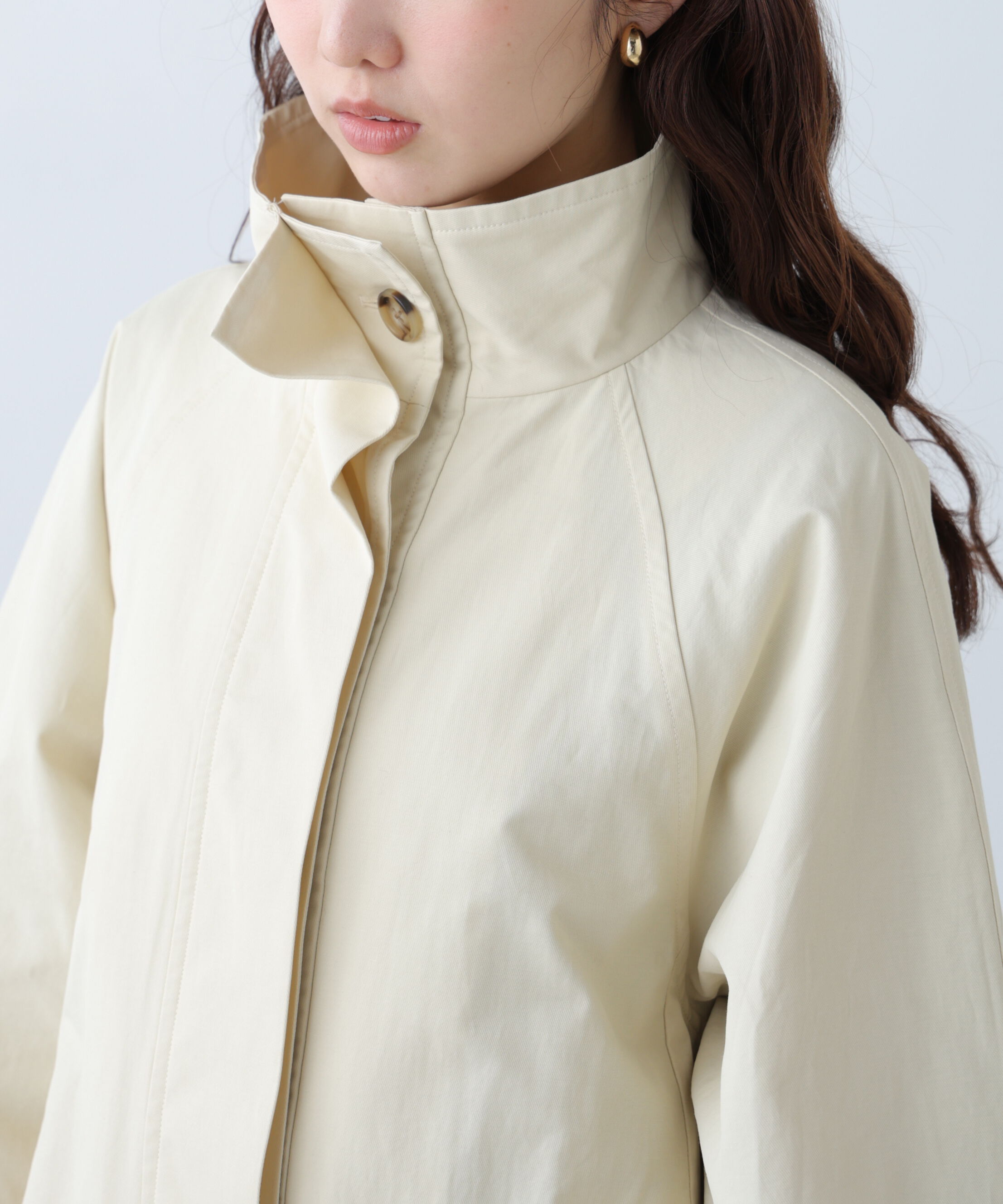  「スタンドカラーロングトレンチコート」|その他|