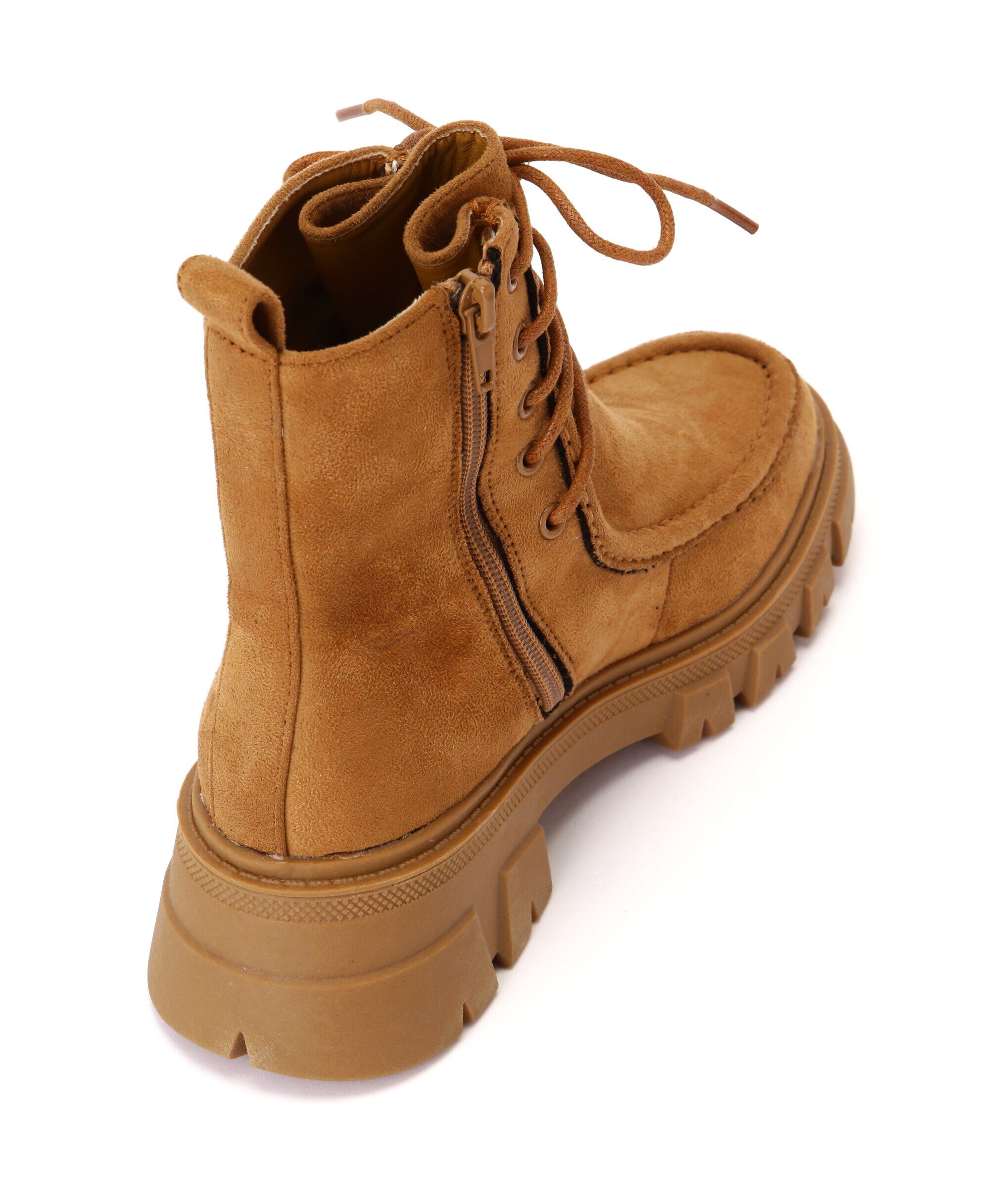  「フェイクスエードレースアップブーツ」|その他|