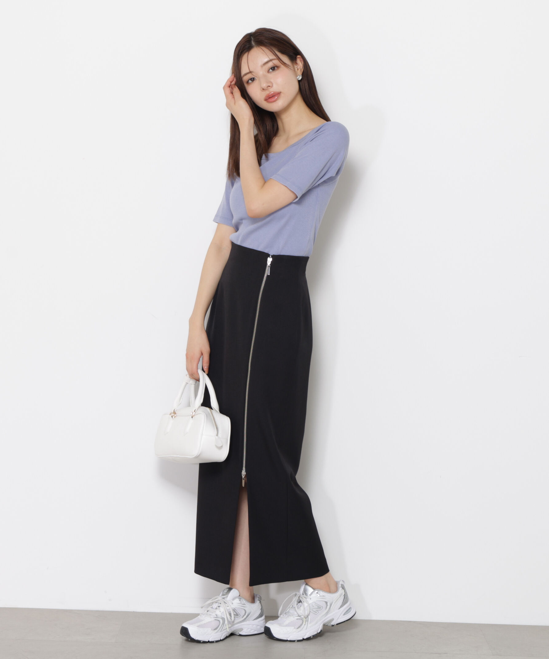 PROPORTION BODY DRESSING「サイドファスナータイトスカート」|スカート|