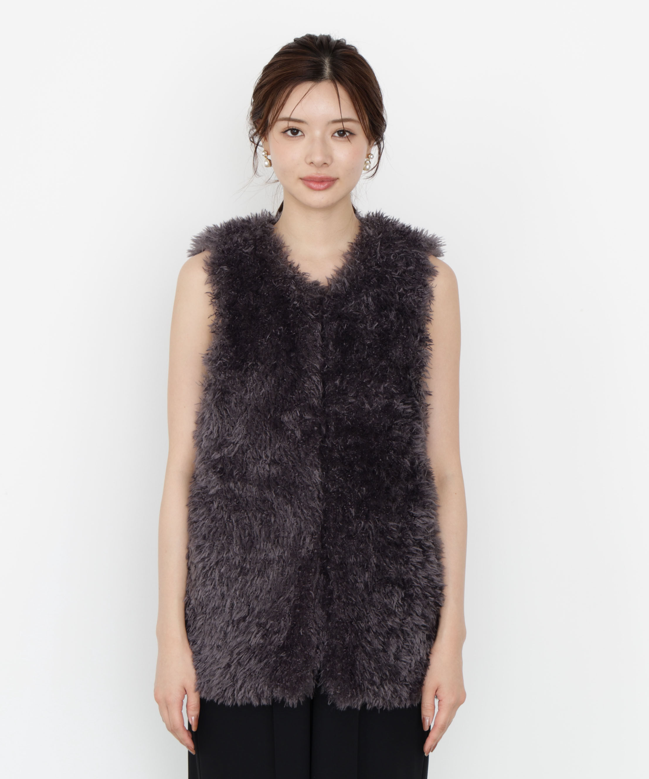 PROPORTION BODY DRESSING「フェイクファージレ 25AW」|ブルゾン・スタジャン|