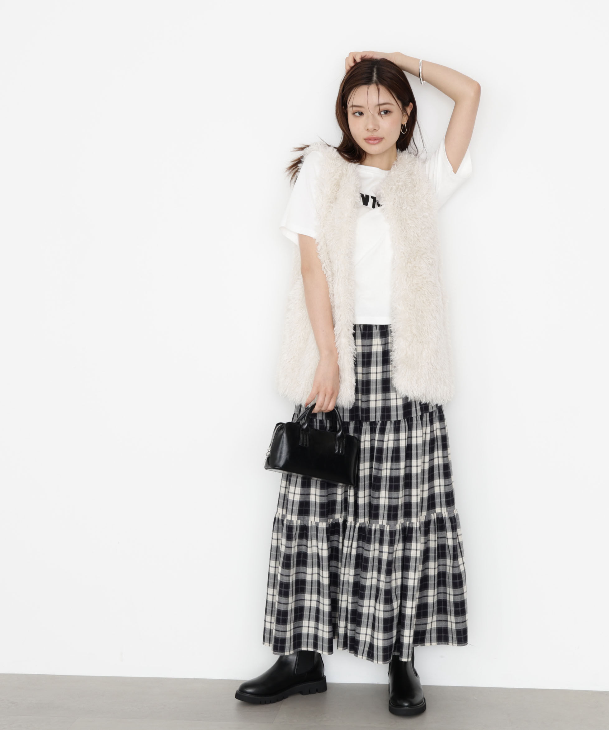 PROPORTION BODY DRESSING「フェイクファージレ 25AW」|ブルゾン・スタジャン|