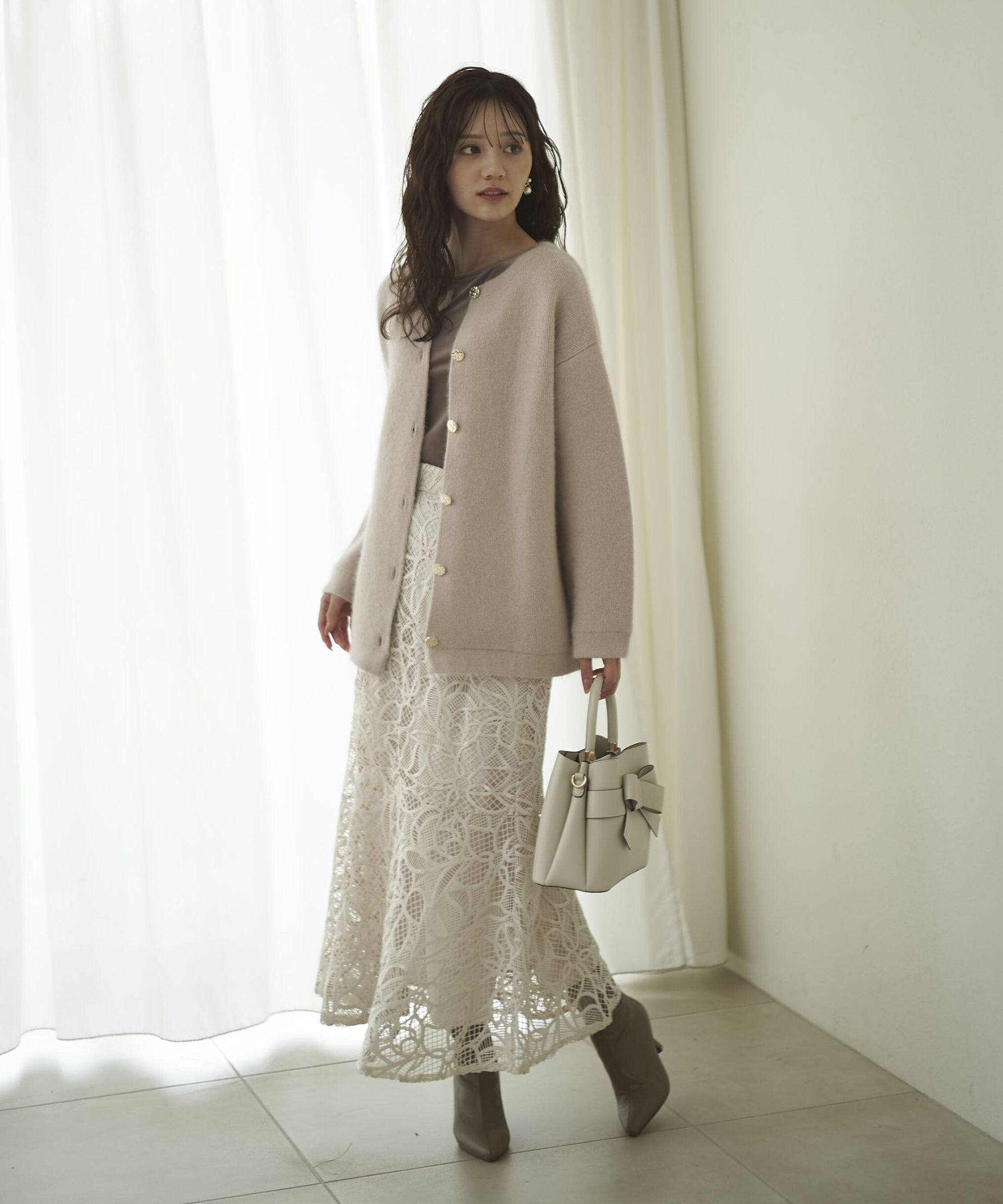 PROPORTION BODY DRESSING「ケミカルレースマーメイドスカート 25AW」|スカート|