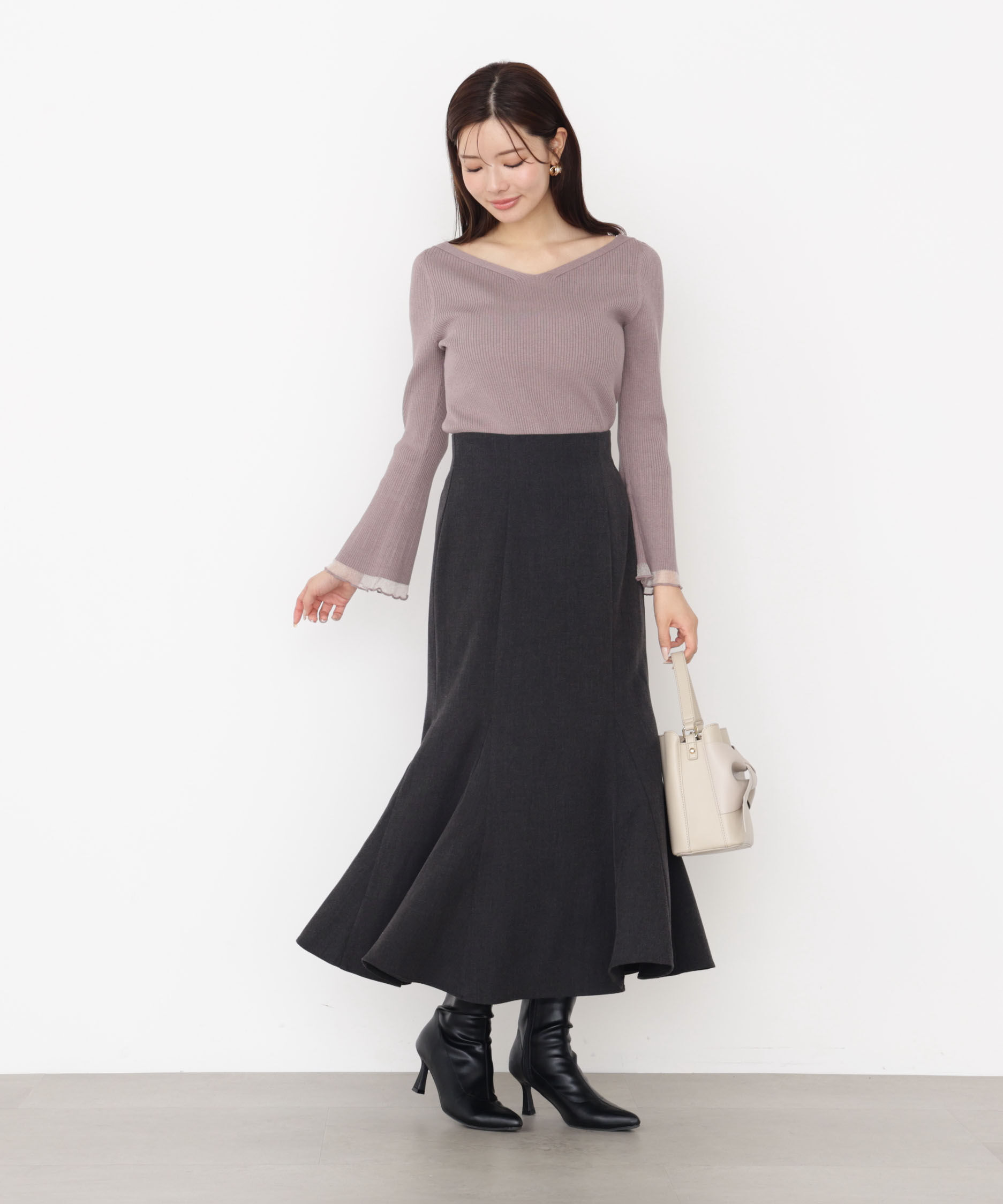 PROPORTION BODY DRESSING「＜ウォッシャブル＞ハイウエストマーメイドスカート 25AW」|スカート|