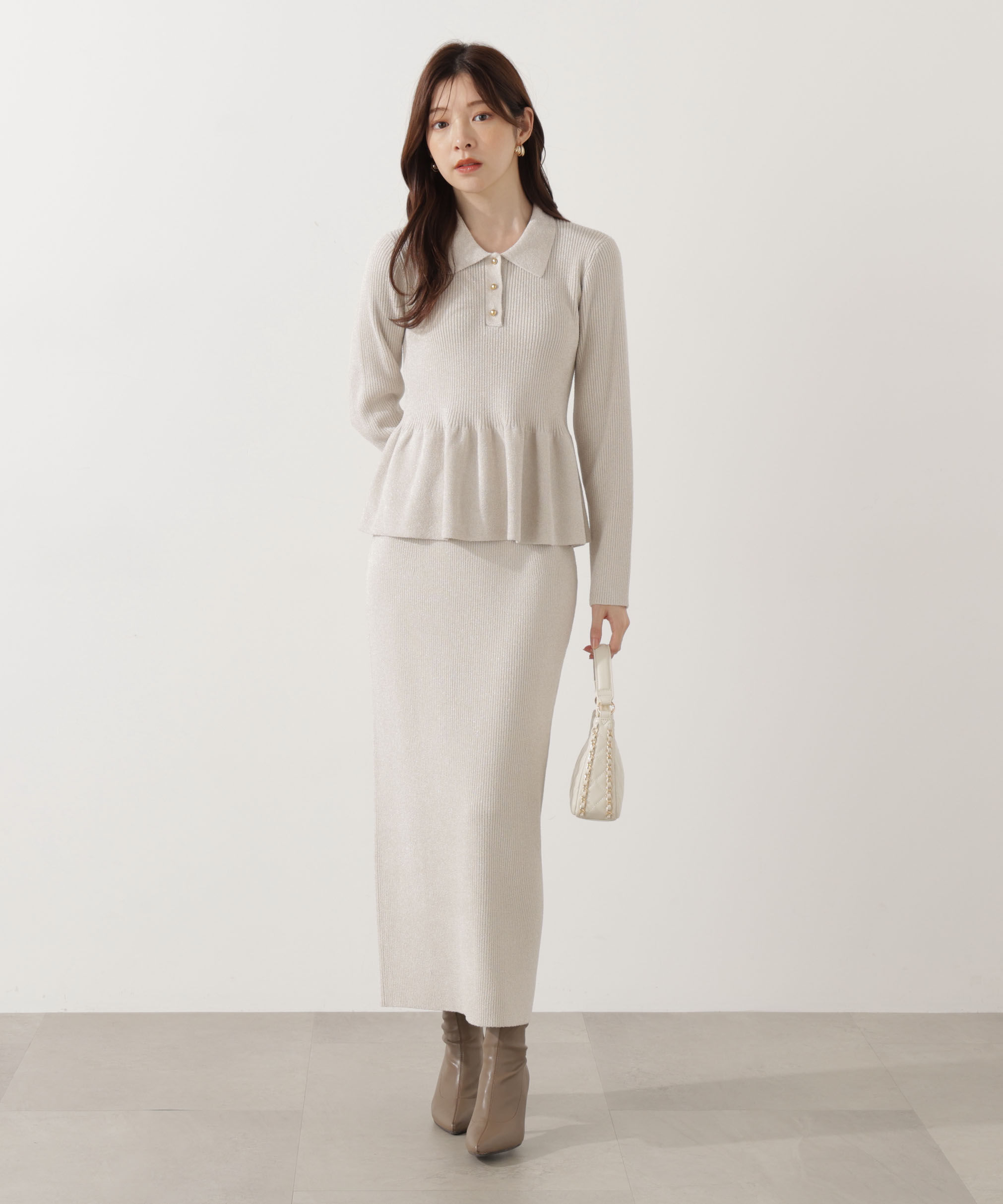 PROPORTION BODY DRESSING「ポロペプラムSETUP」|ワンピース|