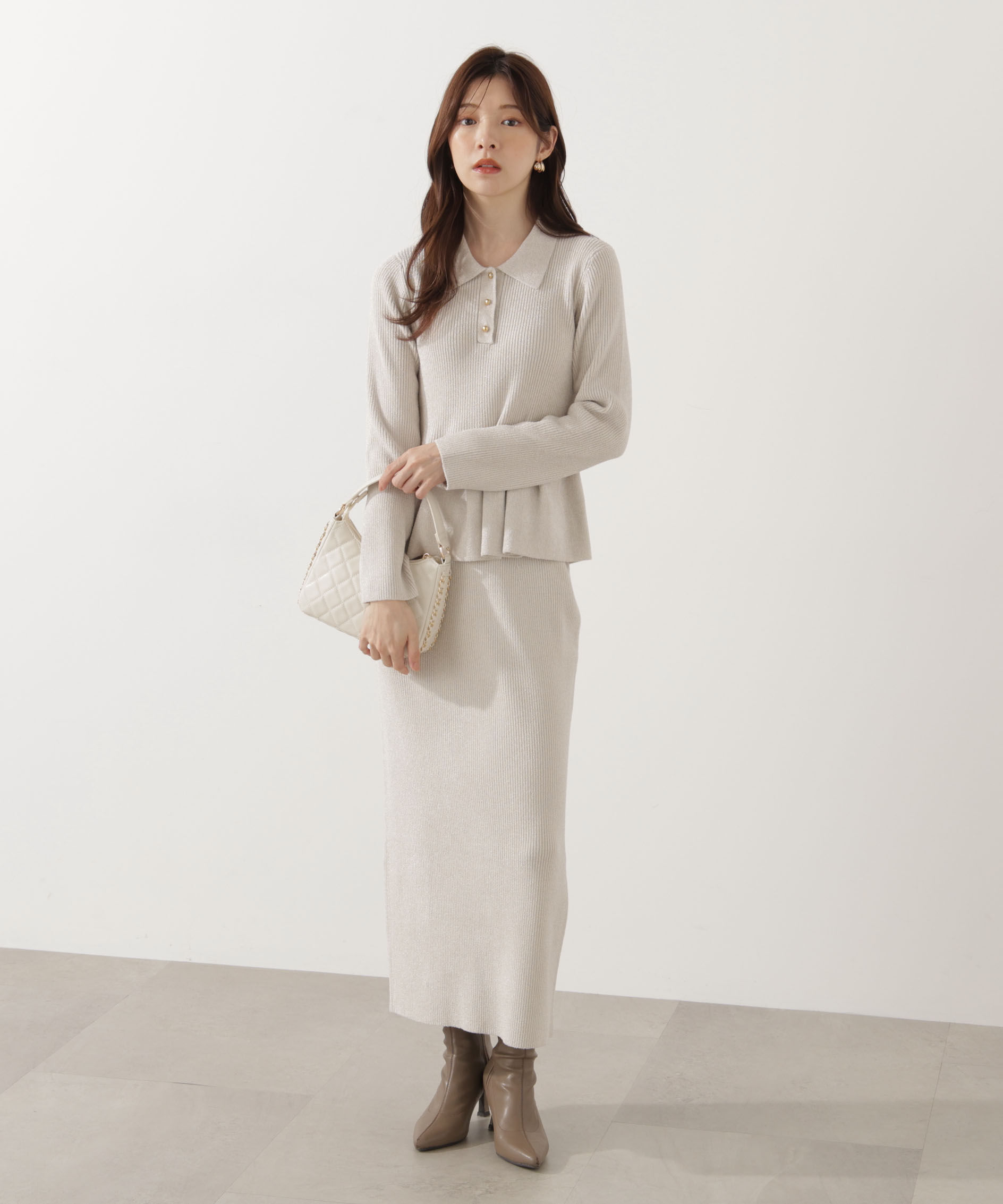 PROPORTION BODY DRESSING「ポロペプラムSETUP」|ワンピース|