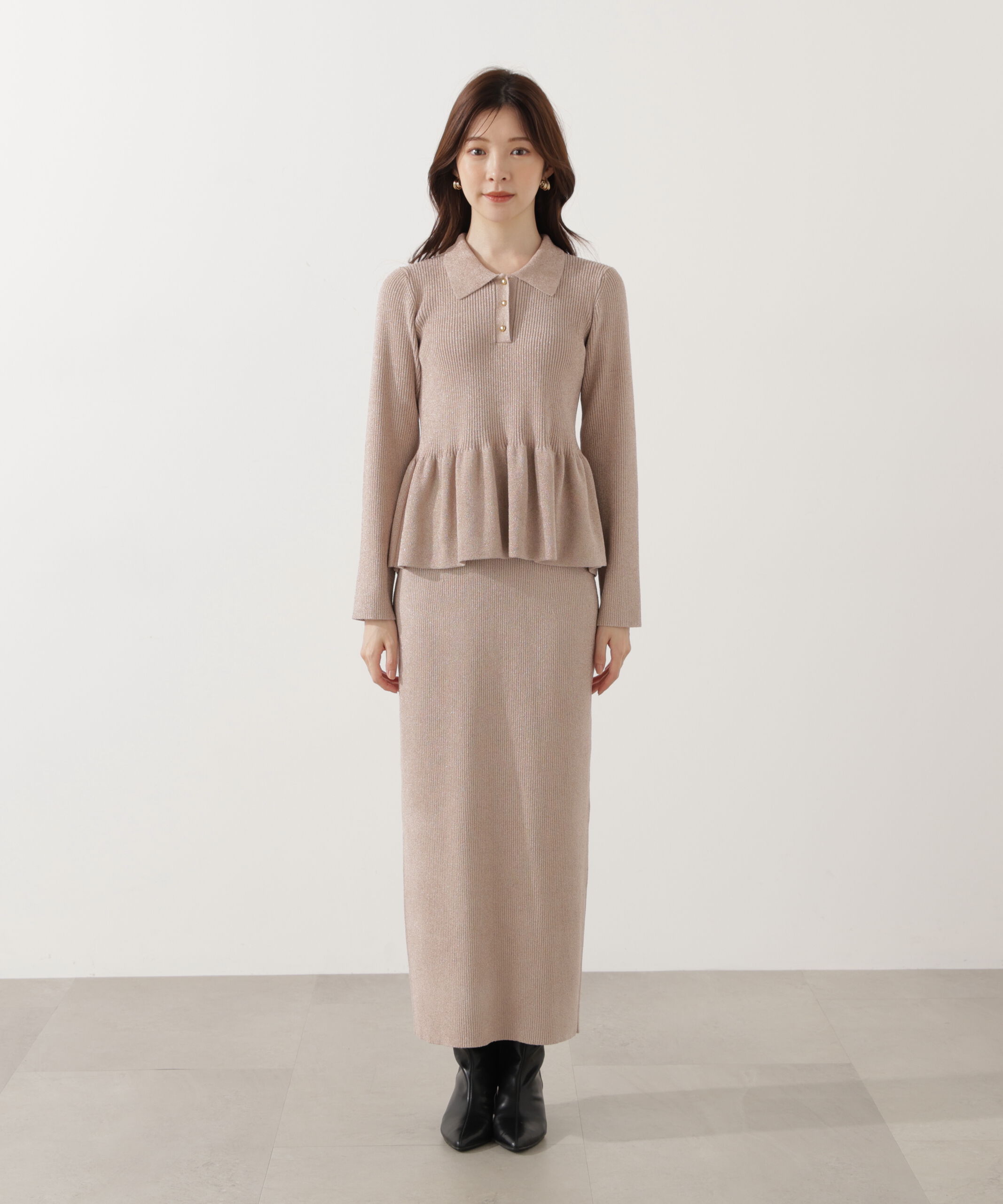 PROPORTION BODY DRESSING「ポロペプラムSETUP」|ワンピース|