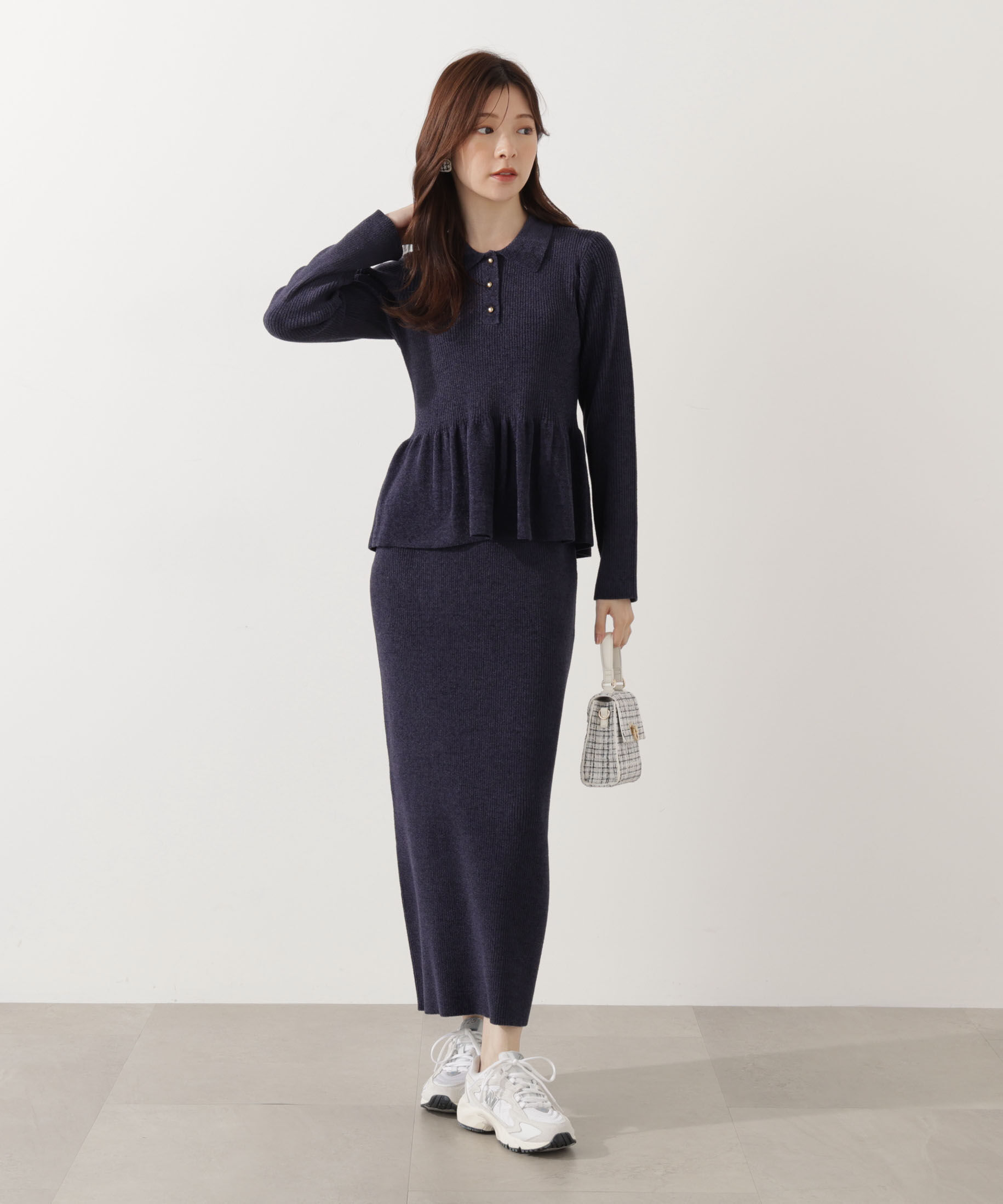 PROPORTION BODY DRESSING「ポロペプラムSETUP」|ワンピース|