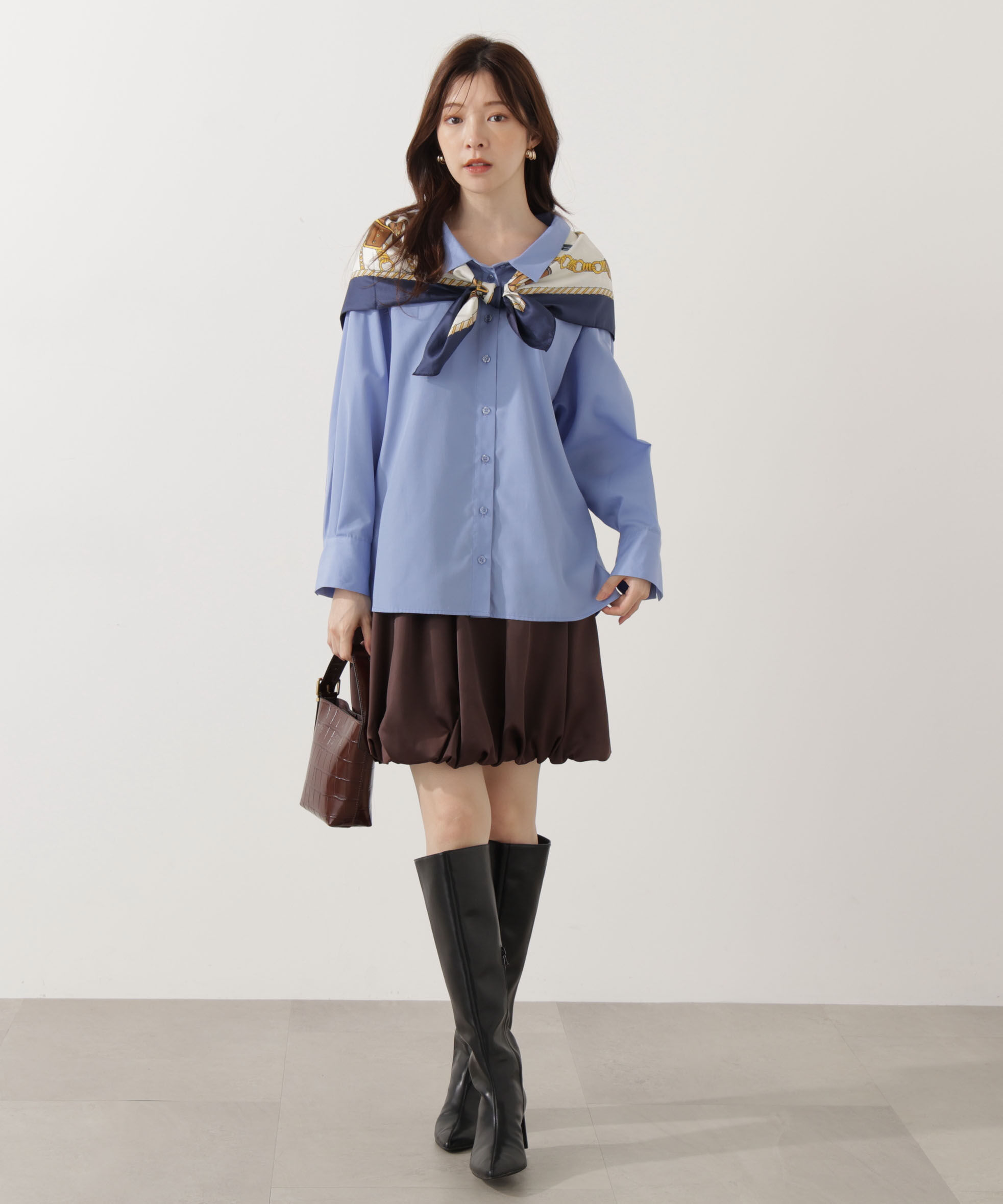 PROPORTION BODY DRESSING「＜ウォッシャブル＞バルーンミニスカート」|スカート|