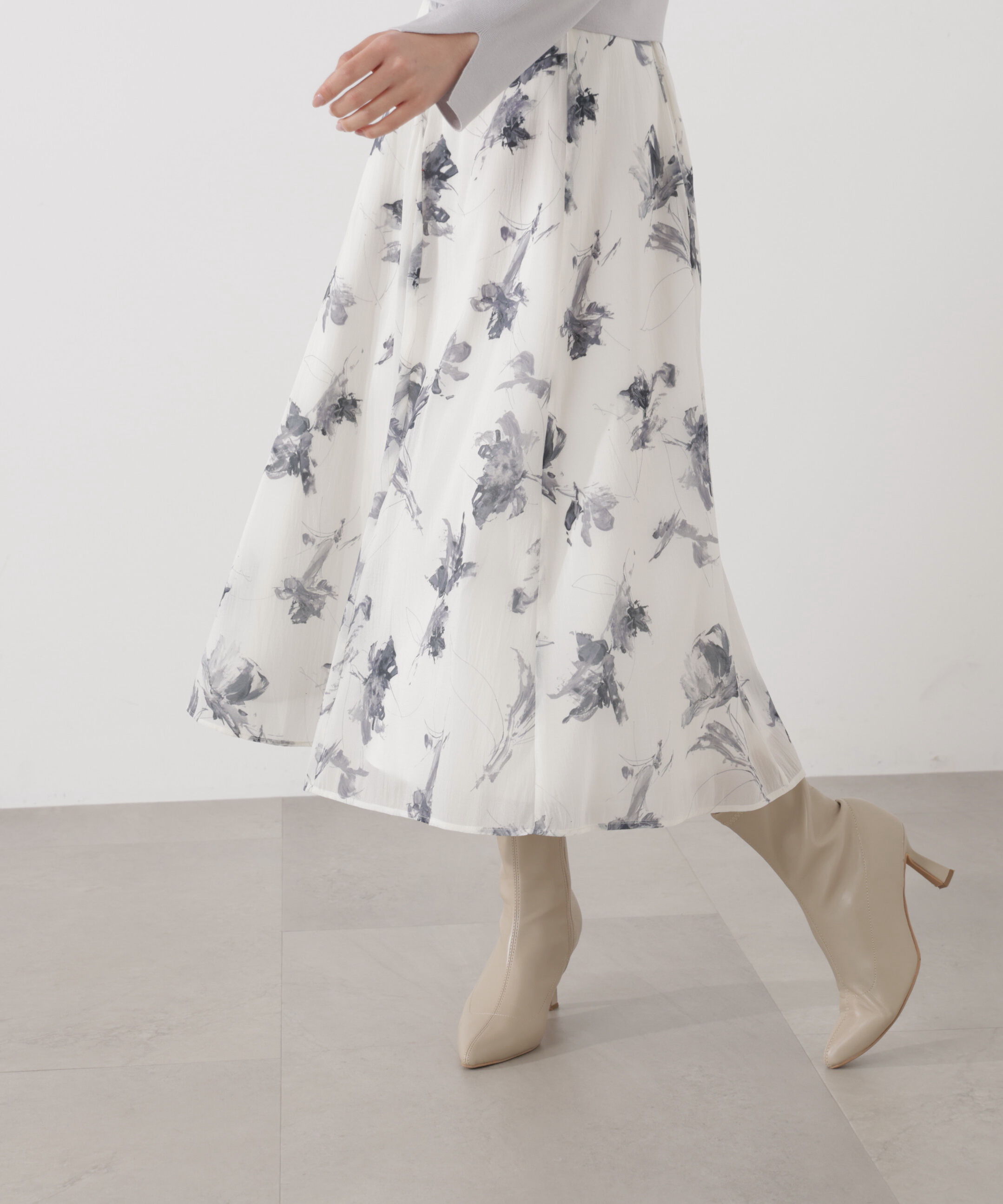 PROPORTION BODY DRESSING「フラワープリントスカート」|スカート|