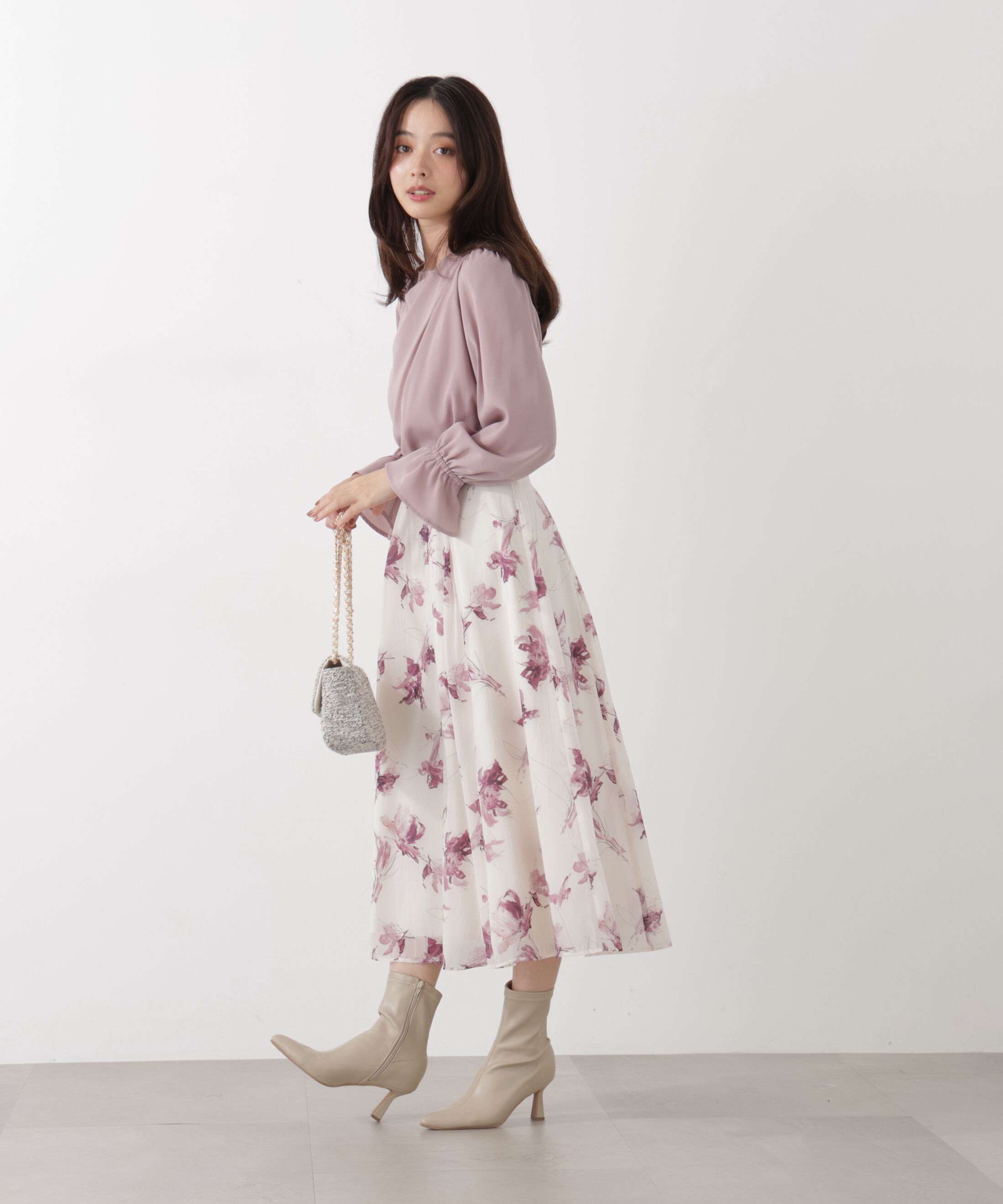 PROPORTION BODY DRESSING「フラワープリントスカート」|スカート|