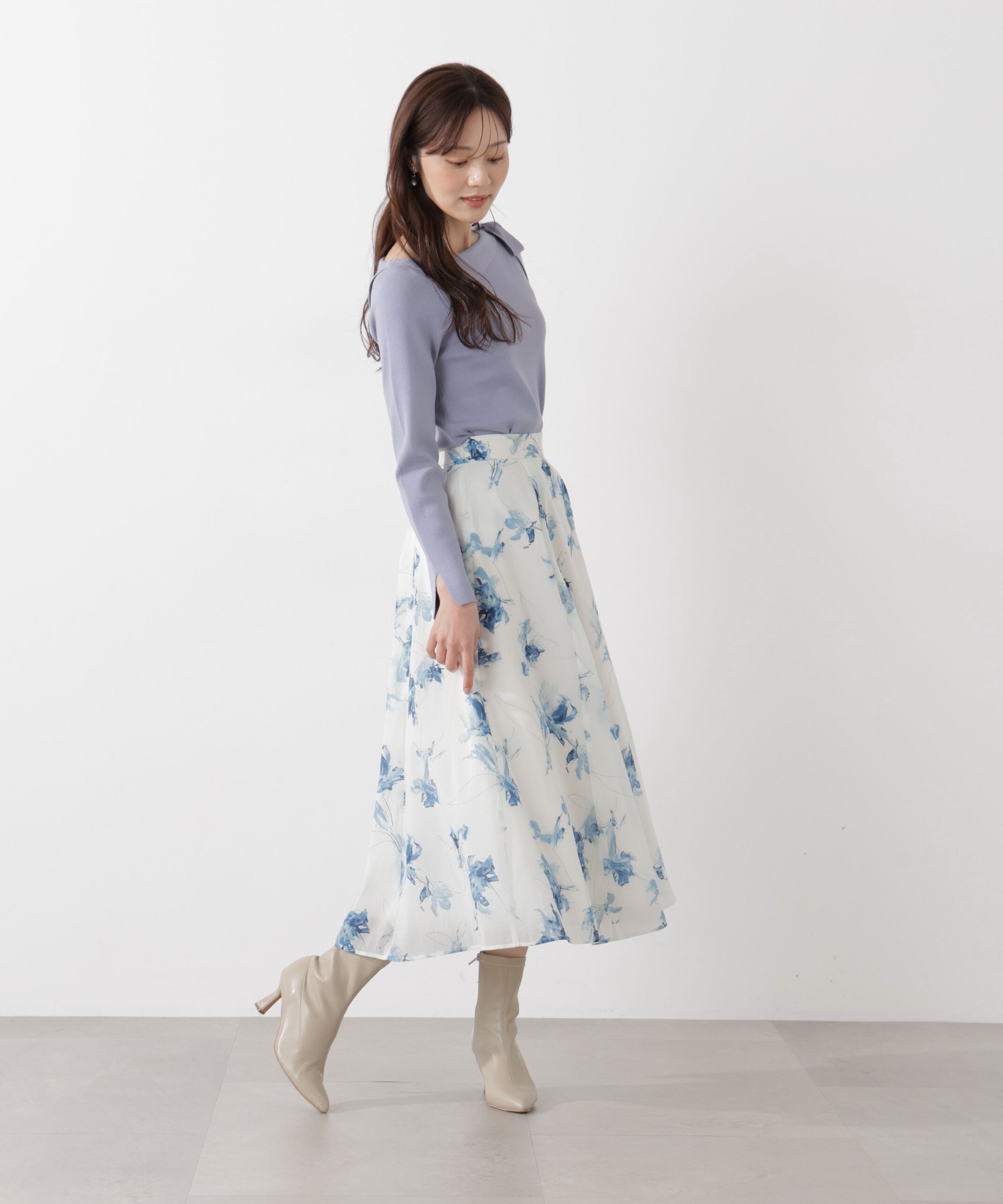 PROPORTION BODY DRESSING「フラワープリントスカート」|スカート|