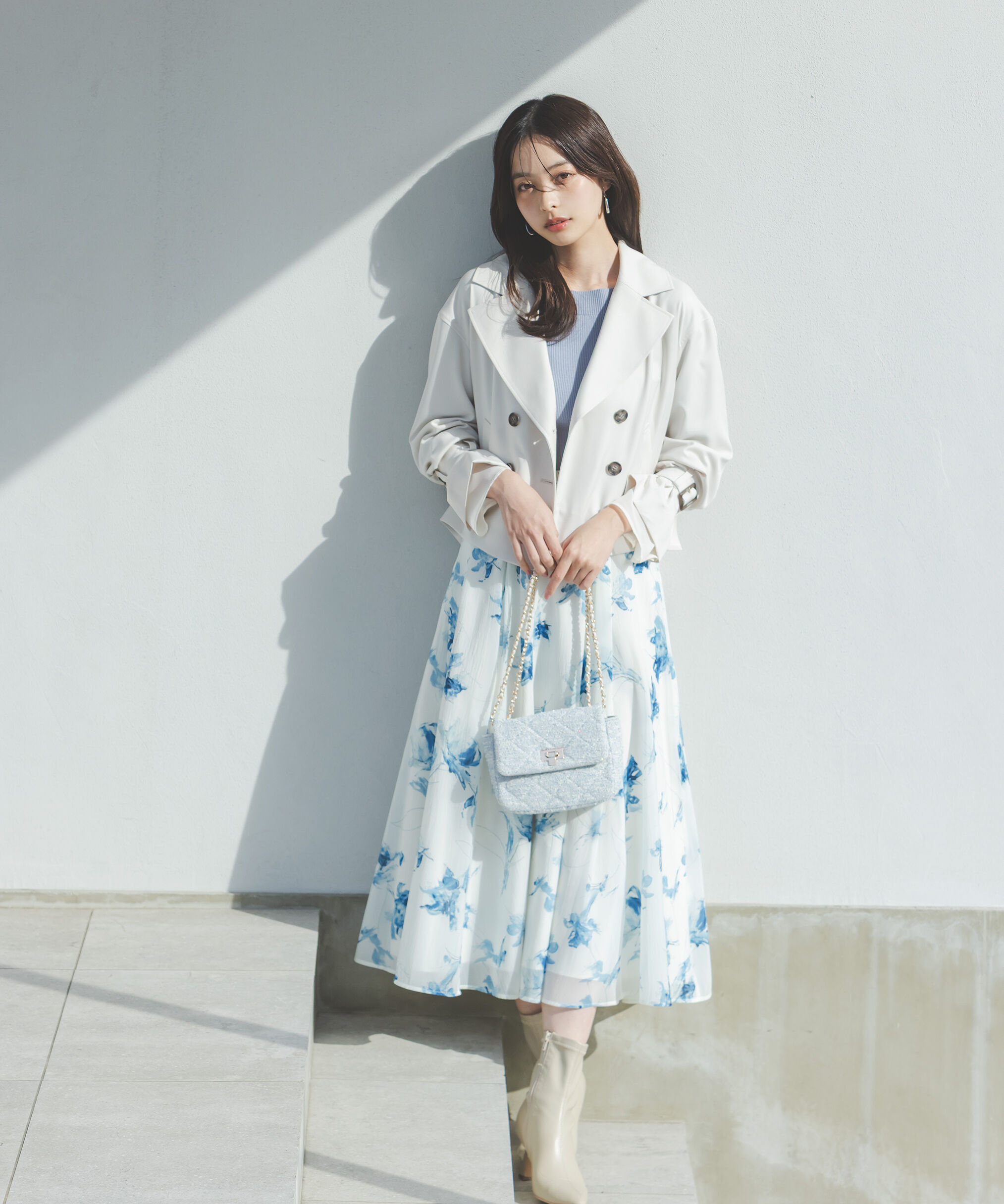 PROPORTION BODY DRESSING「＜防シワ/花粉リリース＞ショートトレンチコート」|ブルゾン・スタジャン|