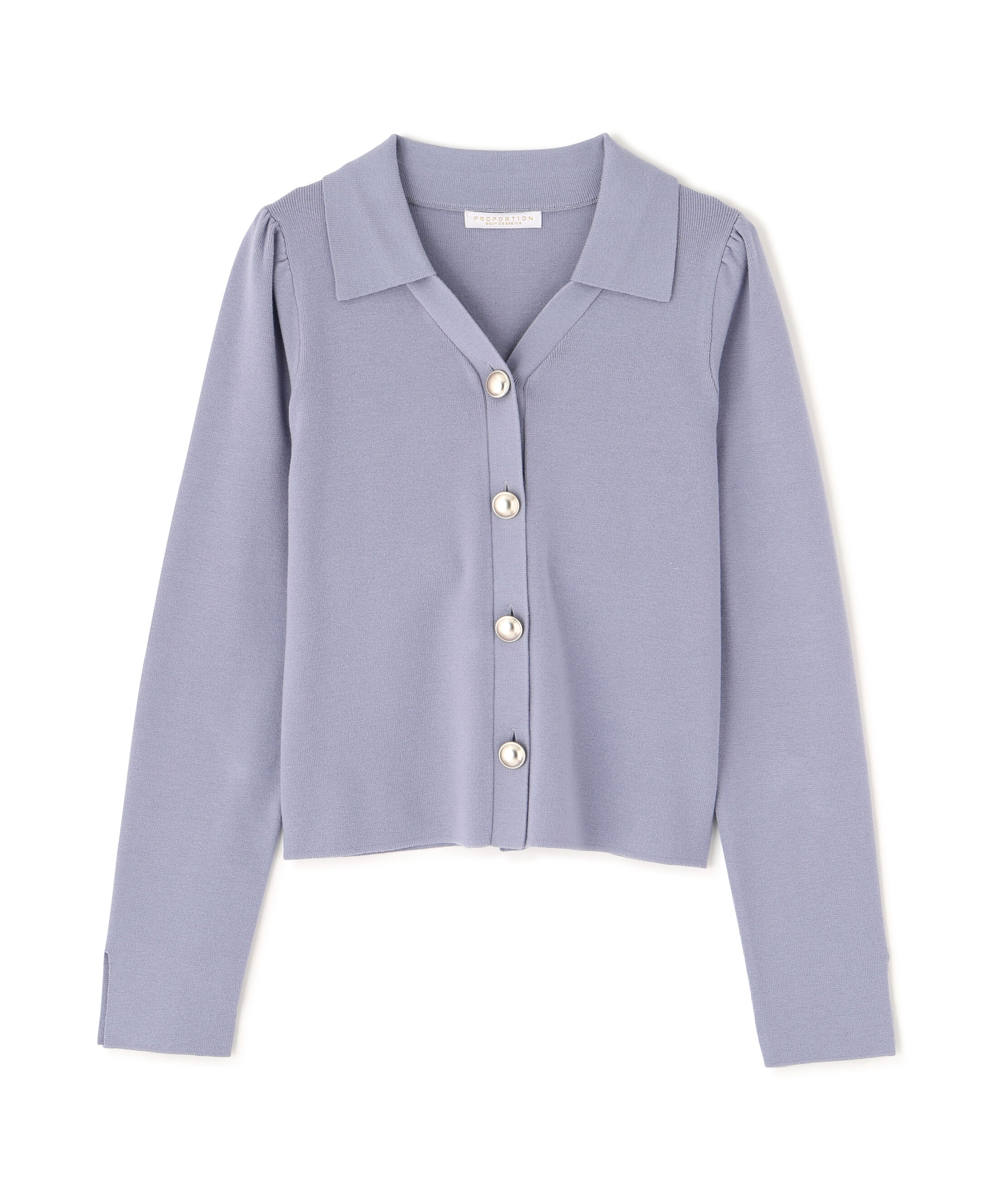 PROPORTION BODY DRESSING「＜ウォッシャブル/UV＞衿付き総針ニット」|ニット・セーター|