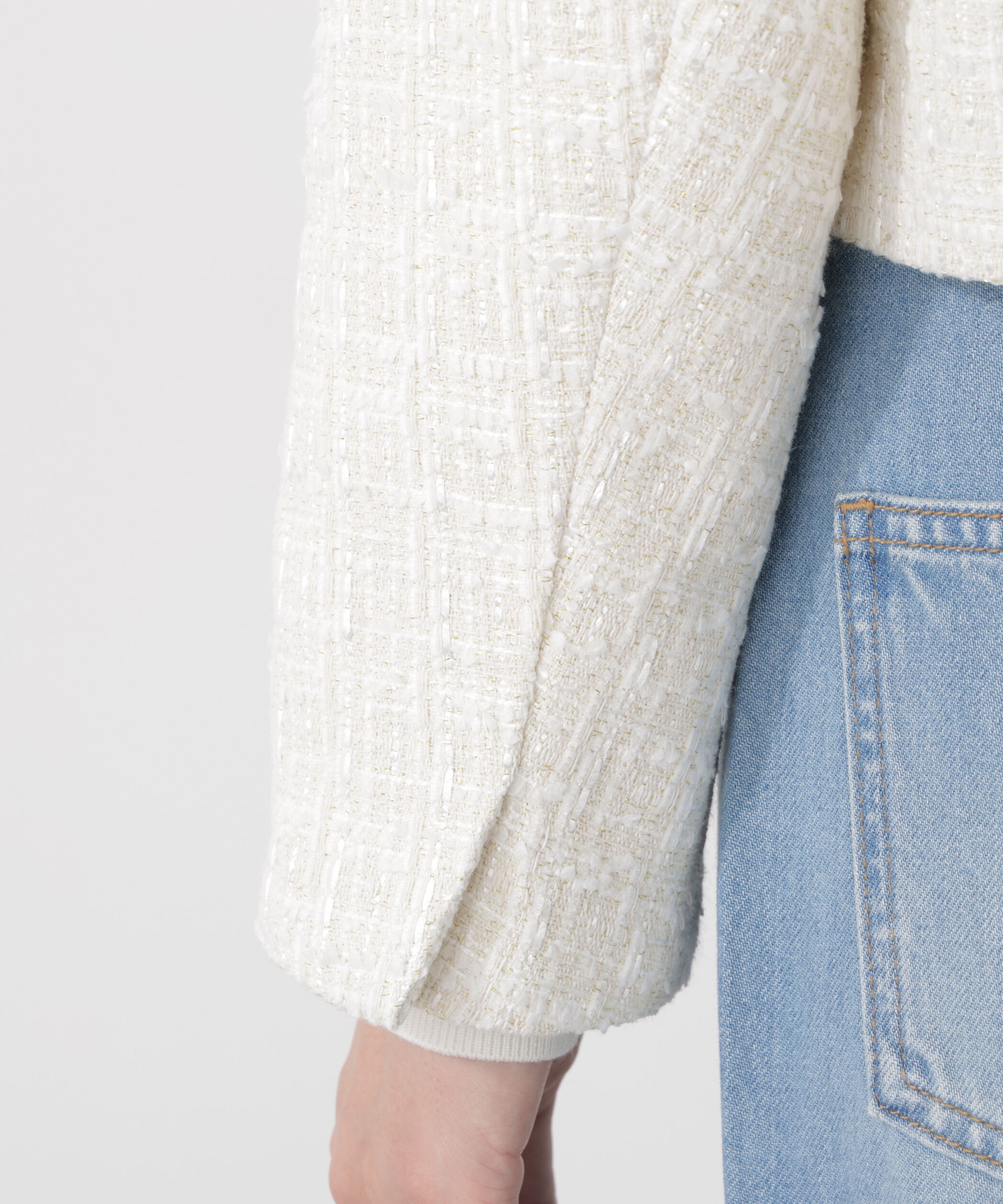 PROPORTION BODY DRESSING「ノーカラーツイードジャケット　26SS」|ブルゾン・スタジャン|