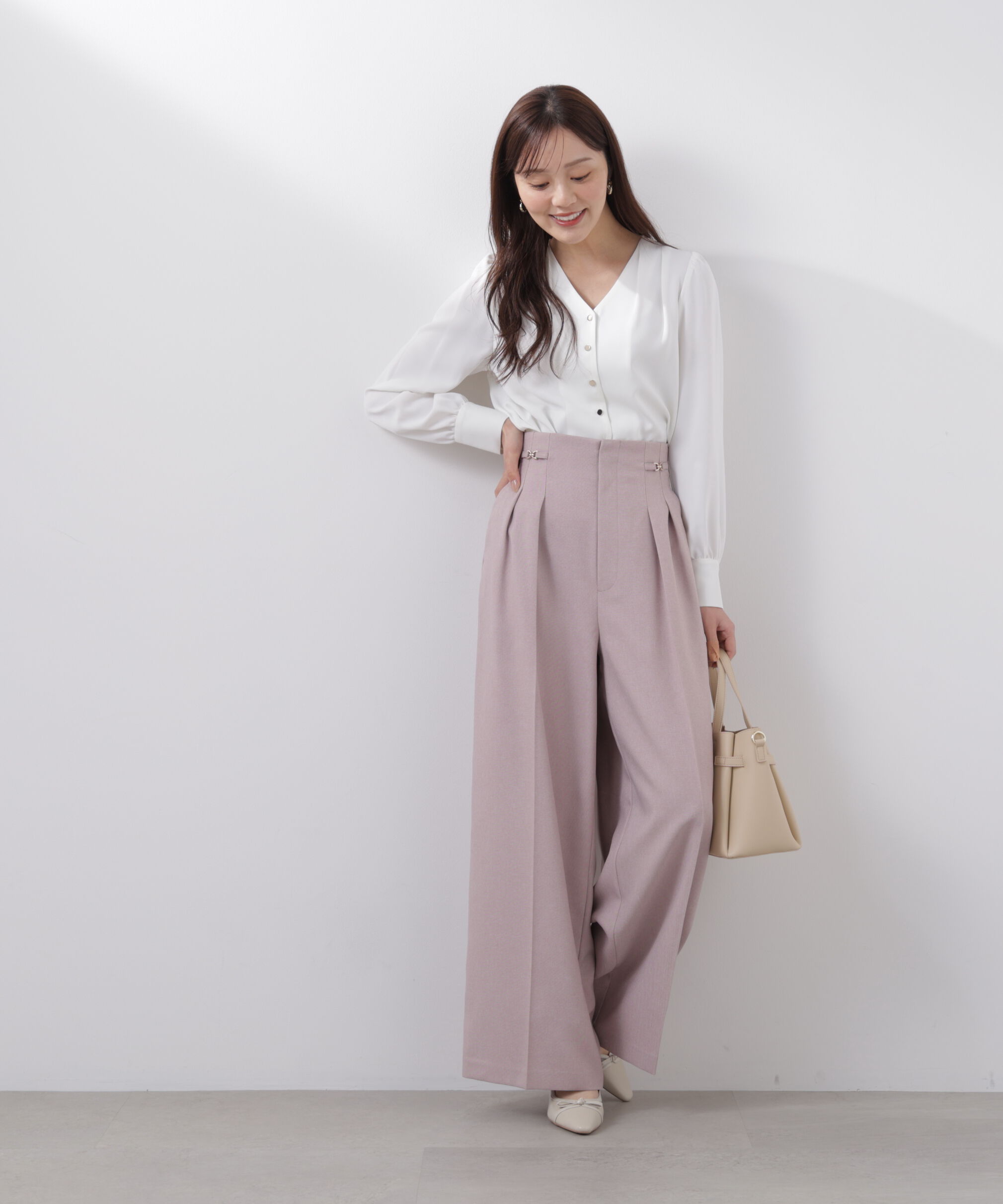 PROPORTION BODY DRESSING「ビットハイウエストワイドパンツ　26SS」|その他|