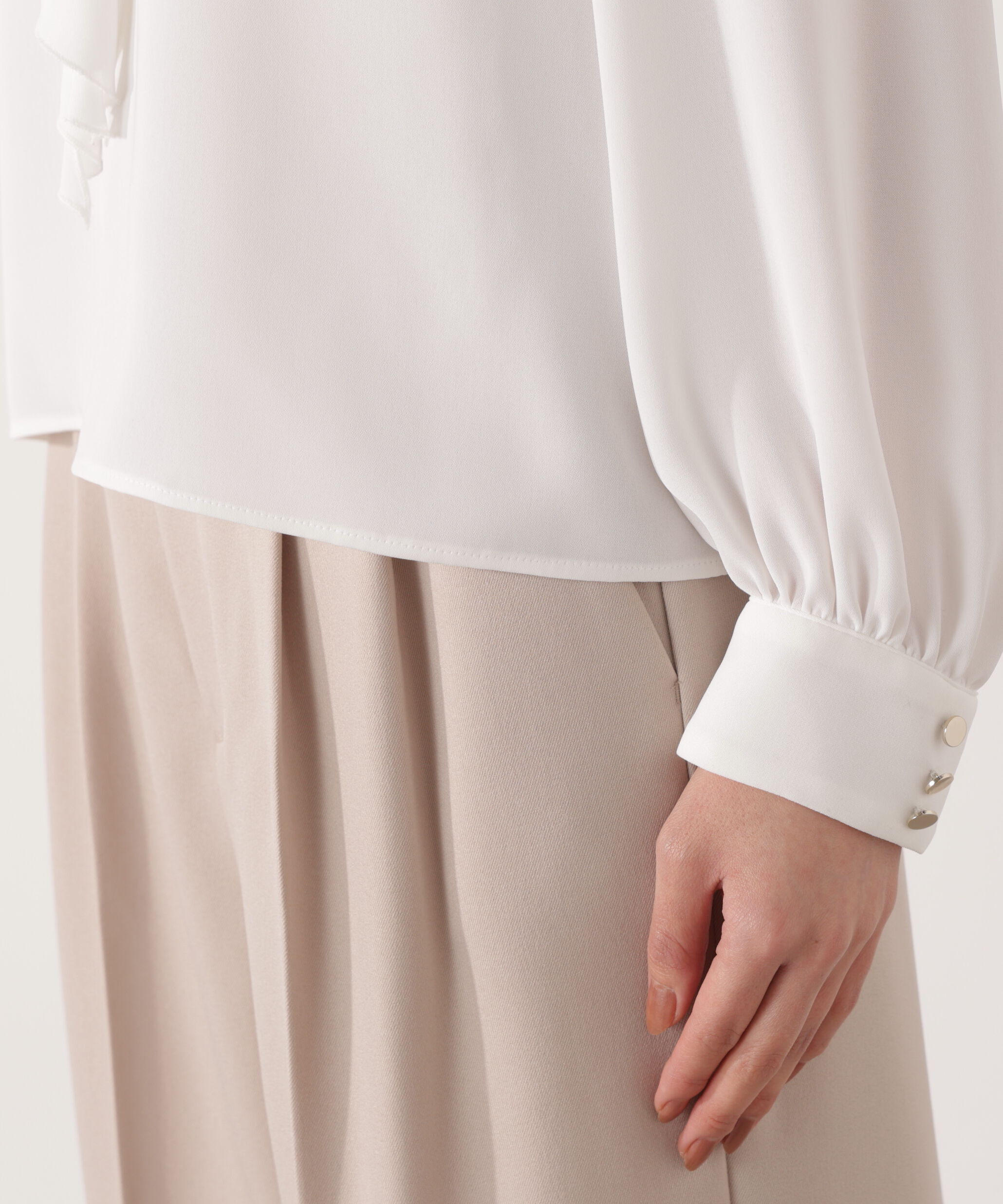 PROPORTION BODY DRESSING「ラッフルリボンブラウス　26SS」|シャツ・ブラウス|