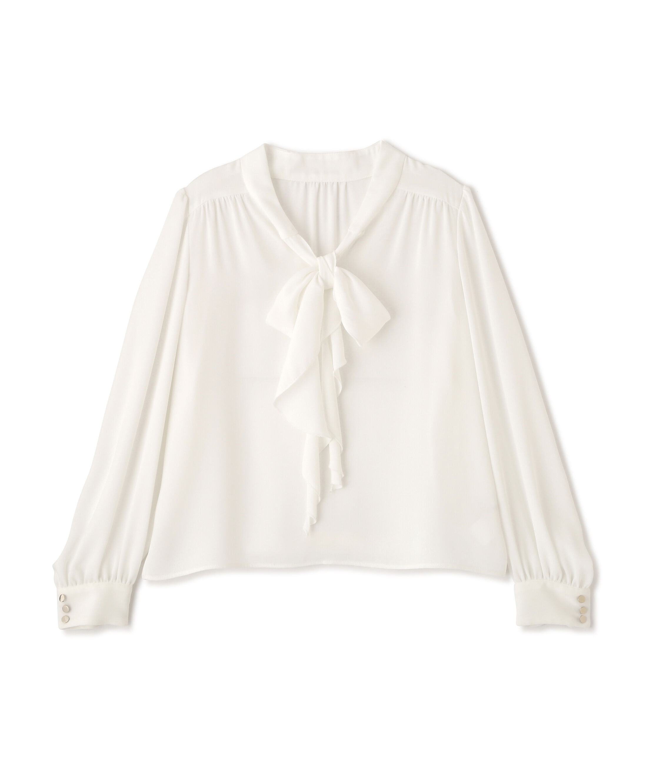 PROPORTION BODY DRESSING「ラッフルリボンブラウス　26SS」|シャツ・ブラウス|