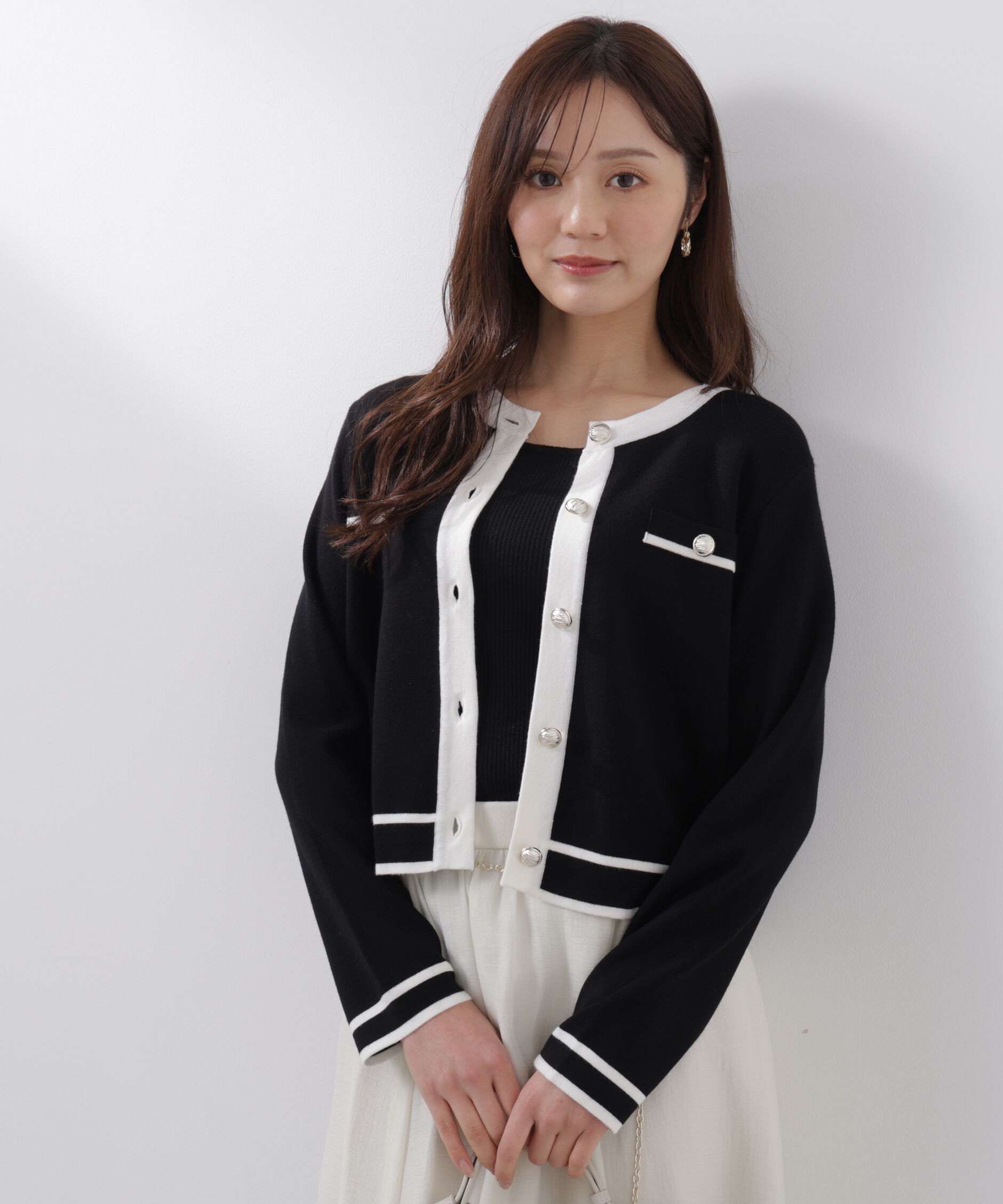 PROPORTION BODY DRESSING「バイカラーアンサンブル　26SS」|ニット・セーター|