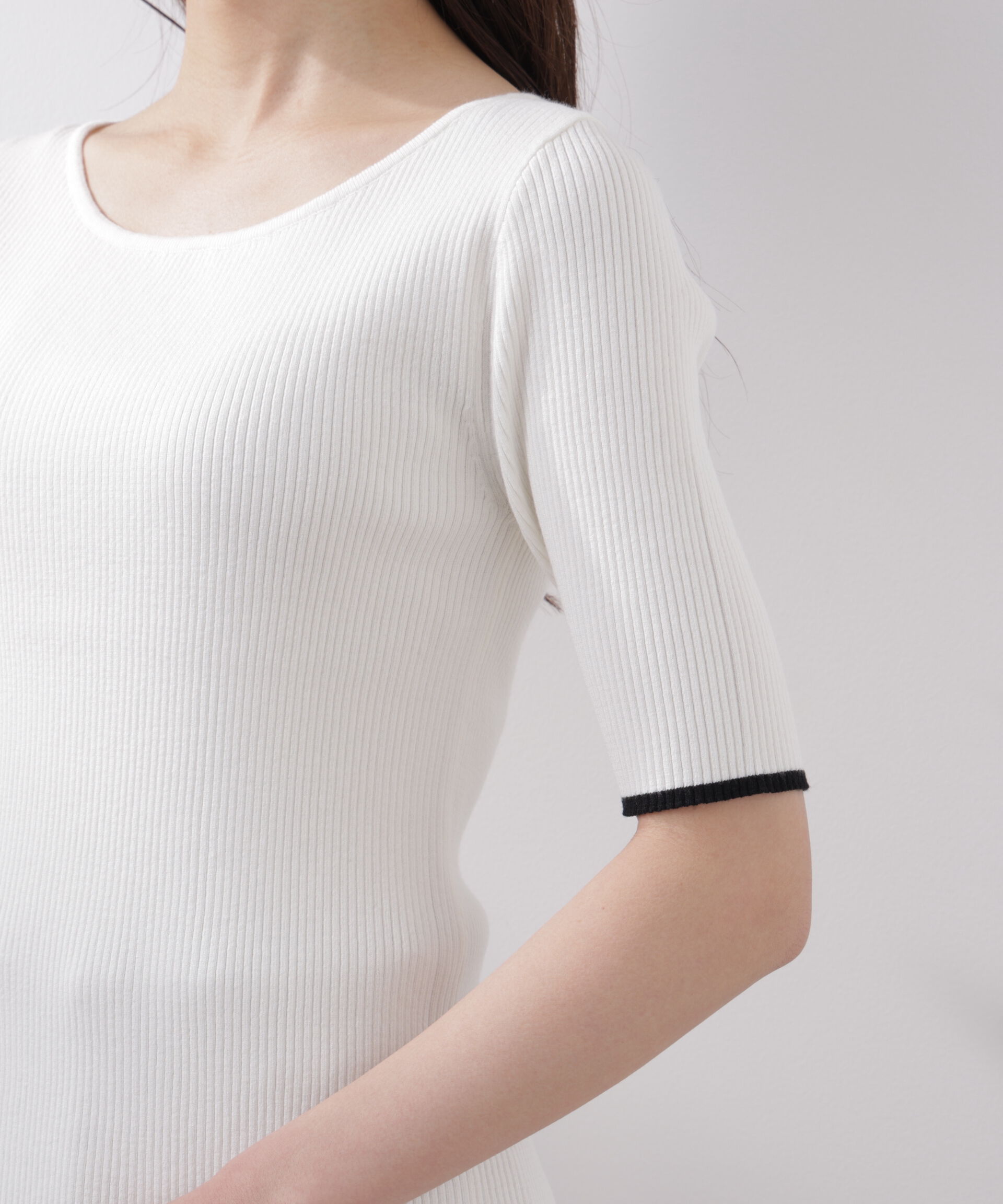 PROPORTION BODY DRESSING「バイカラーアンサンブル　26SS」|ニット・セーター|