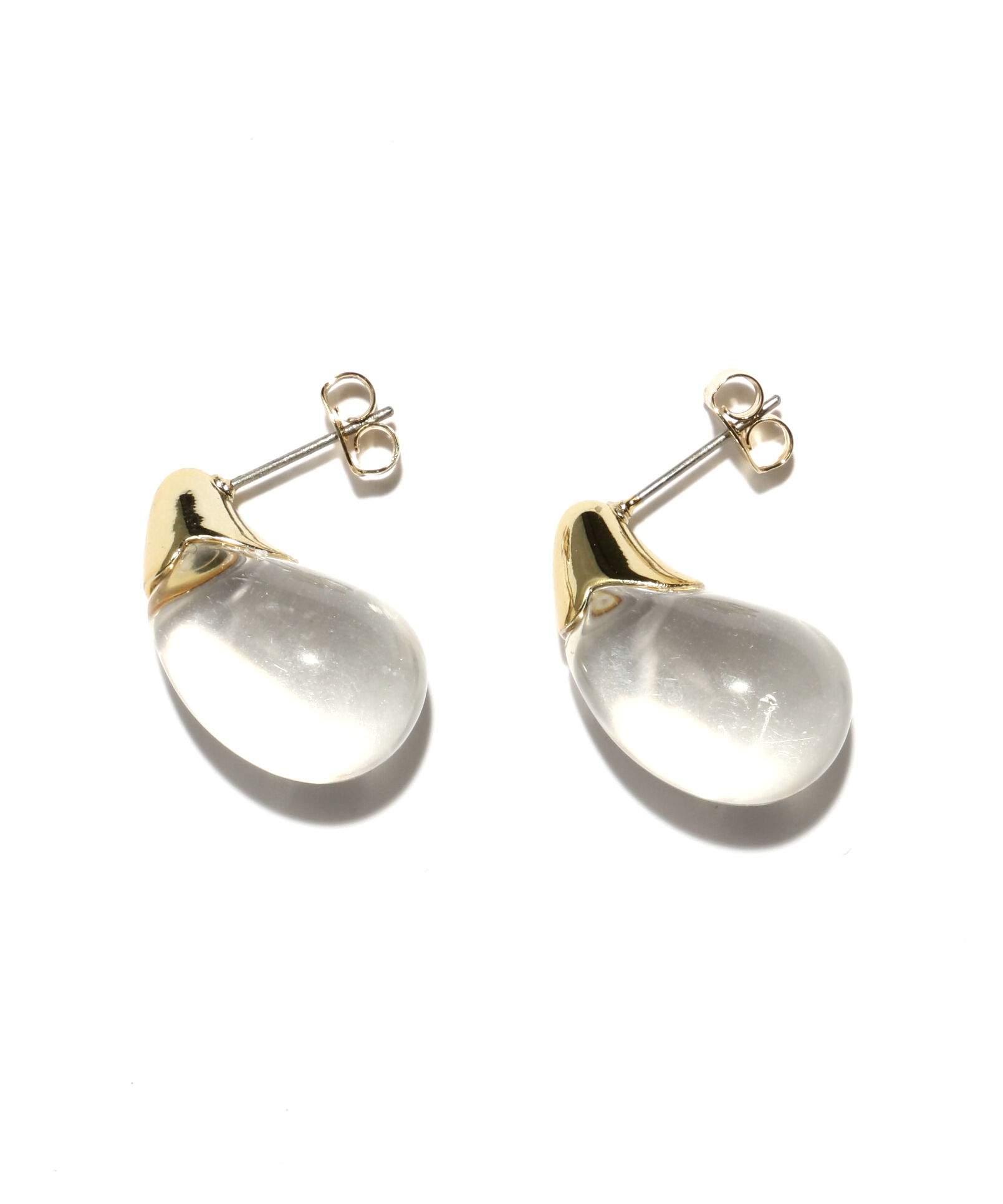 PROPORTION BODY DRESSING「クリアドロップピアス」|その他|ゴールド