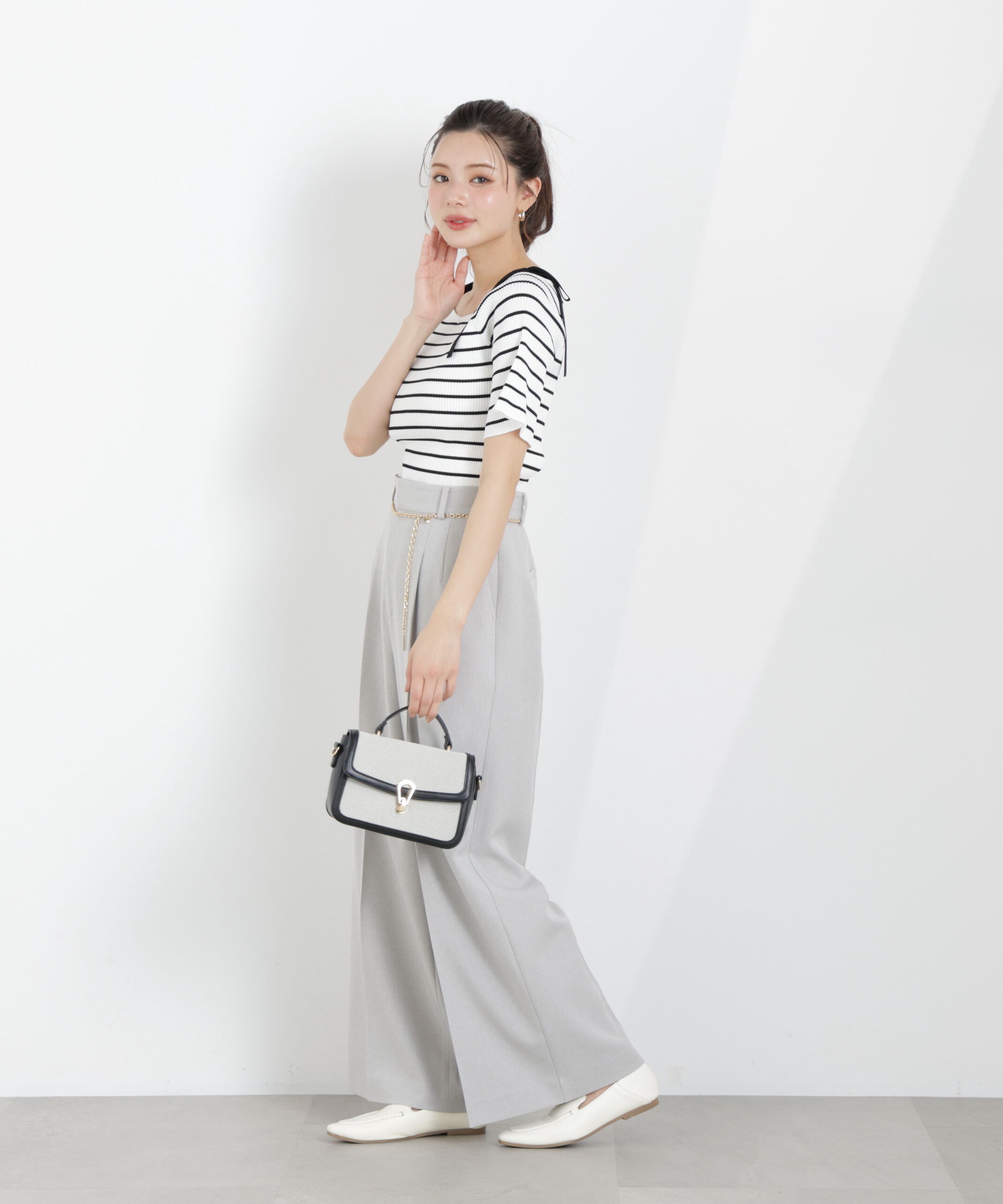 PROPORTION BODY DRESSING「チェーン付きワイドパンツ　26SS」|その他|