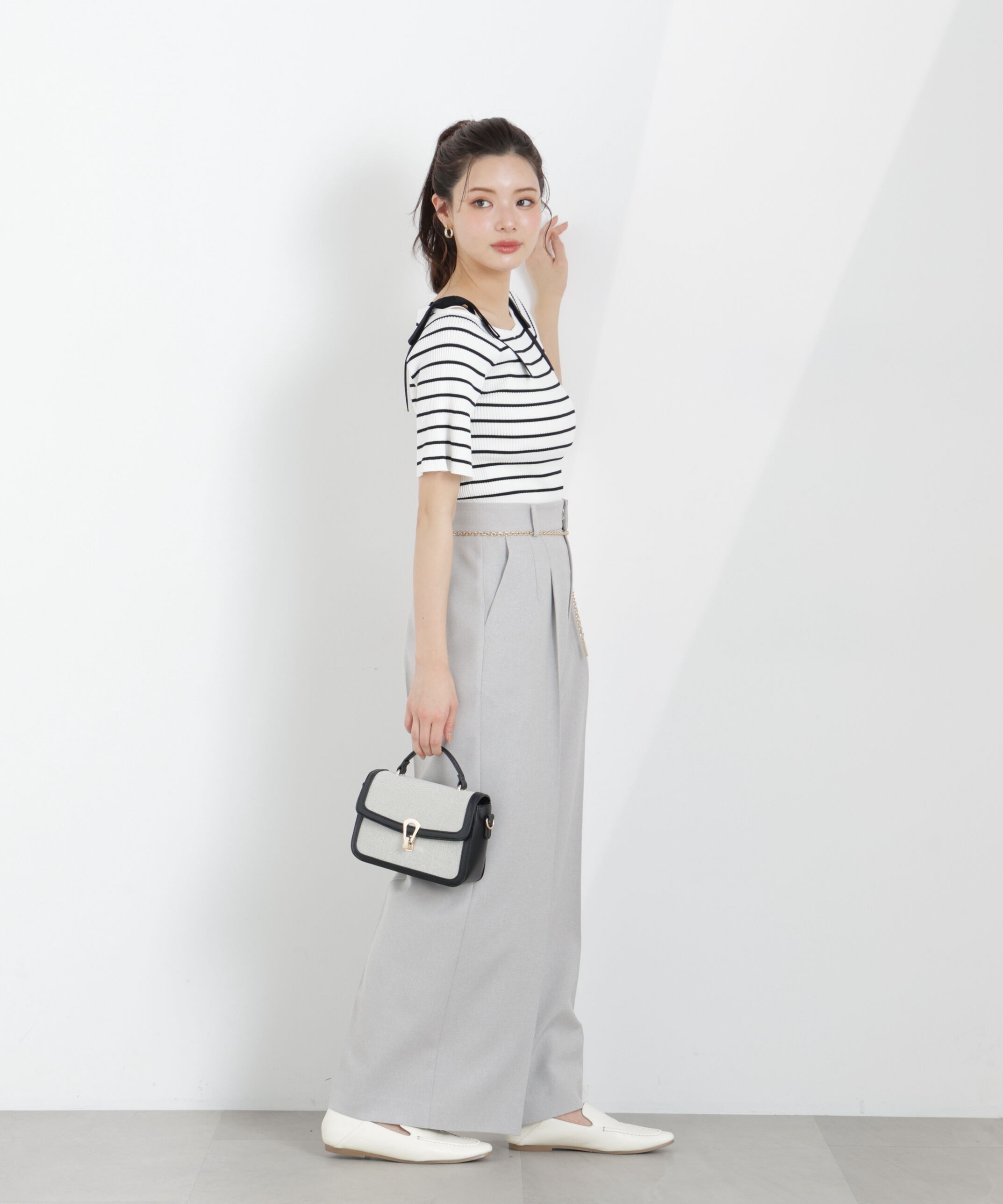 PROPORTION BODY DRESSING「チェーン付きワイドパンツ　26SS」|その他|