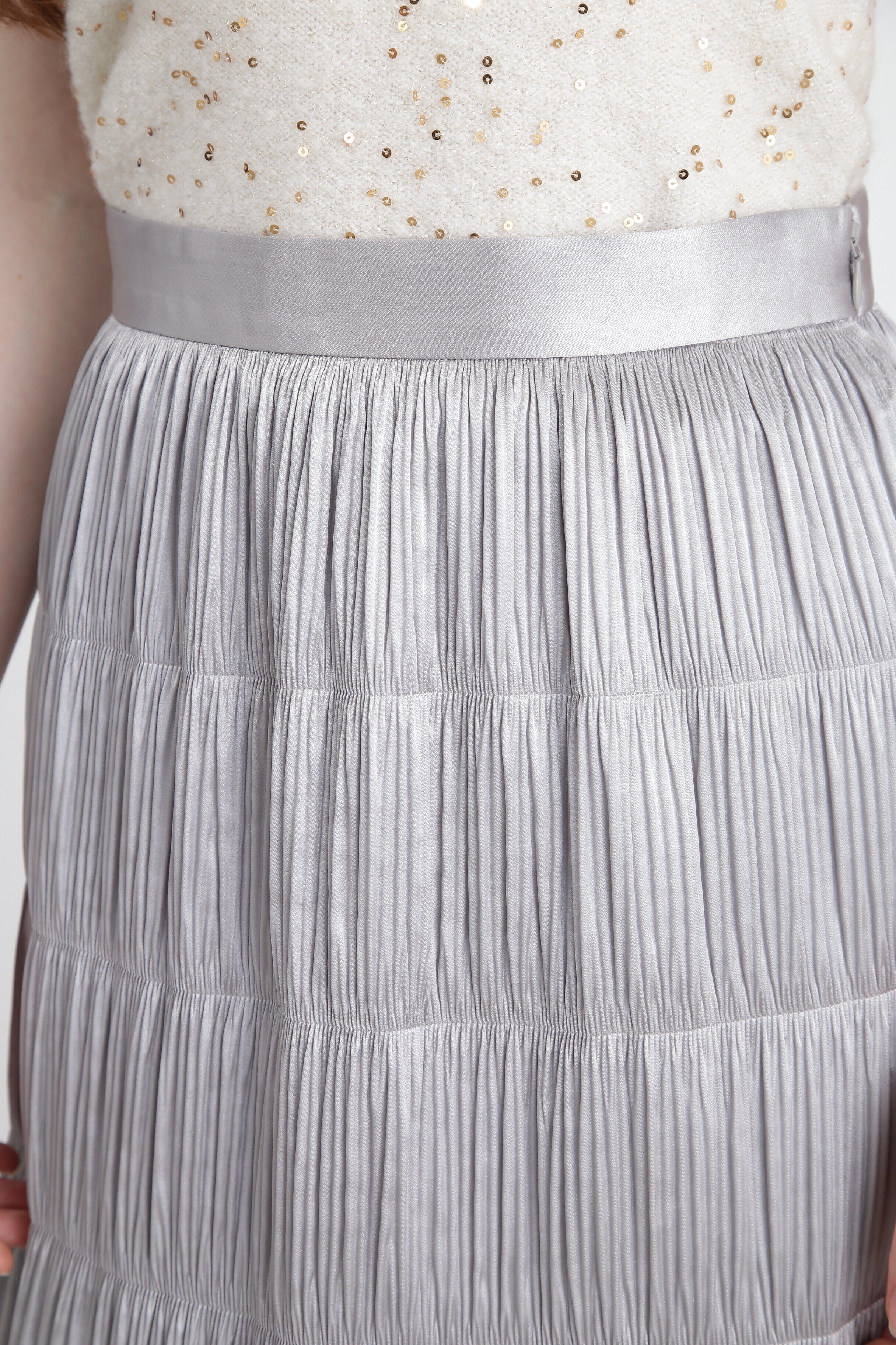  「◆クリスタルプリーツティアードスカート」|スカート|