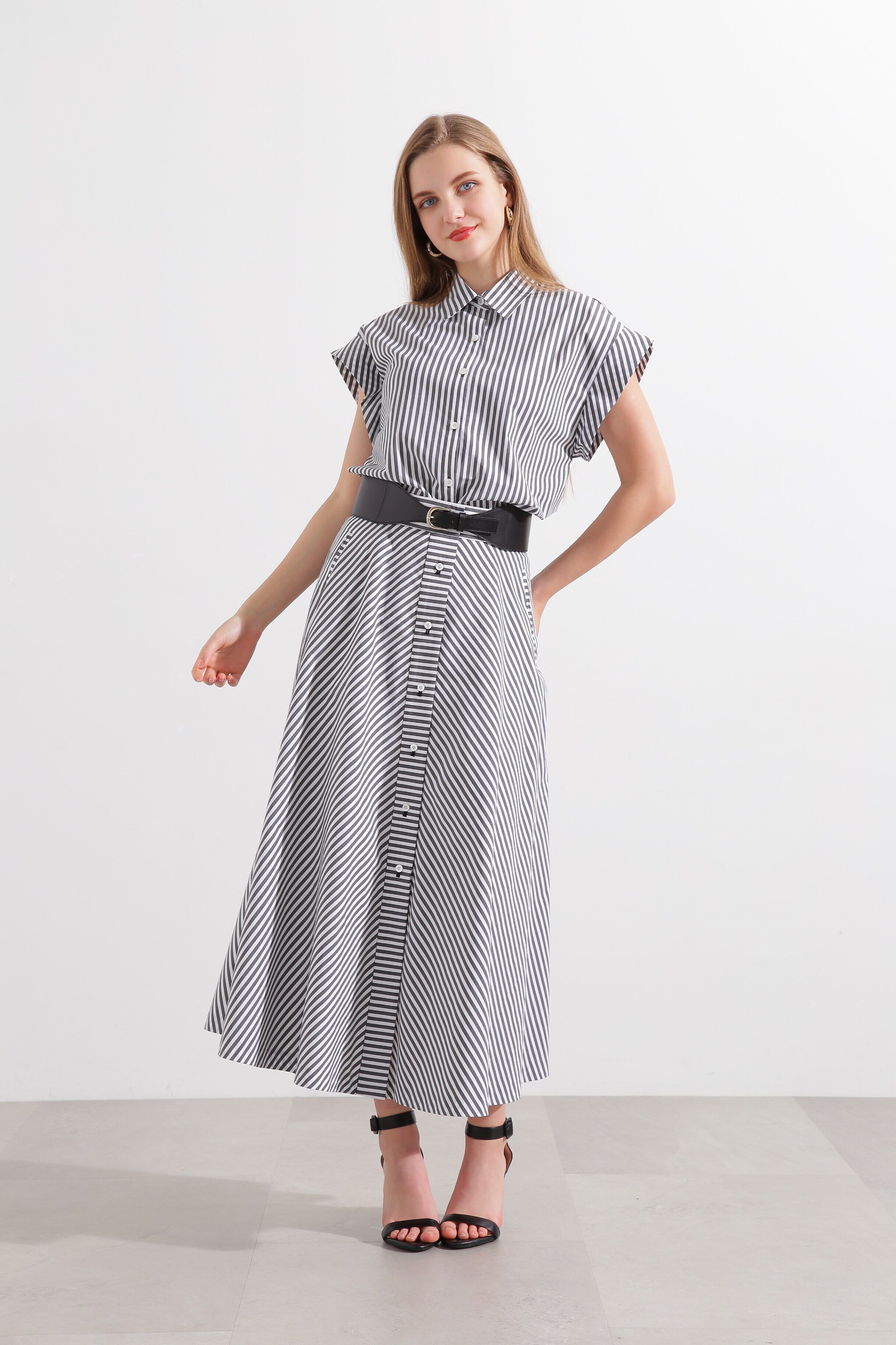  「◆ストライプフレアスカート」|スカート|