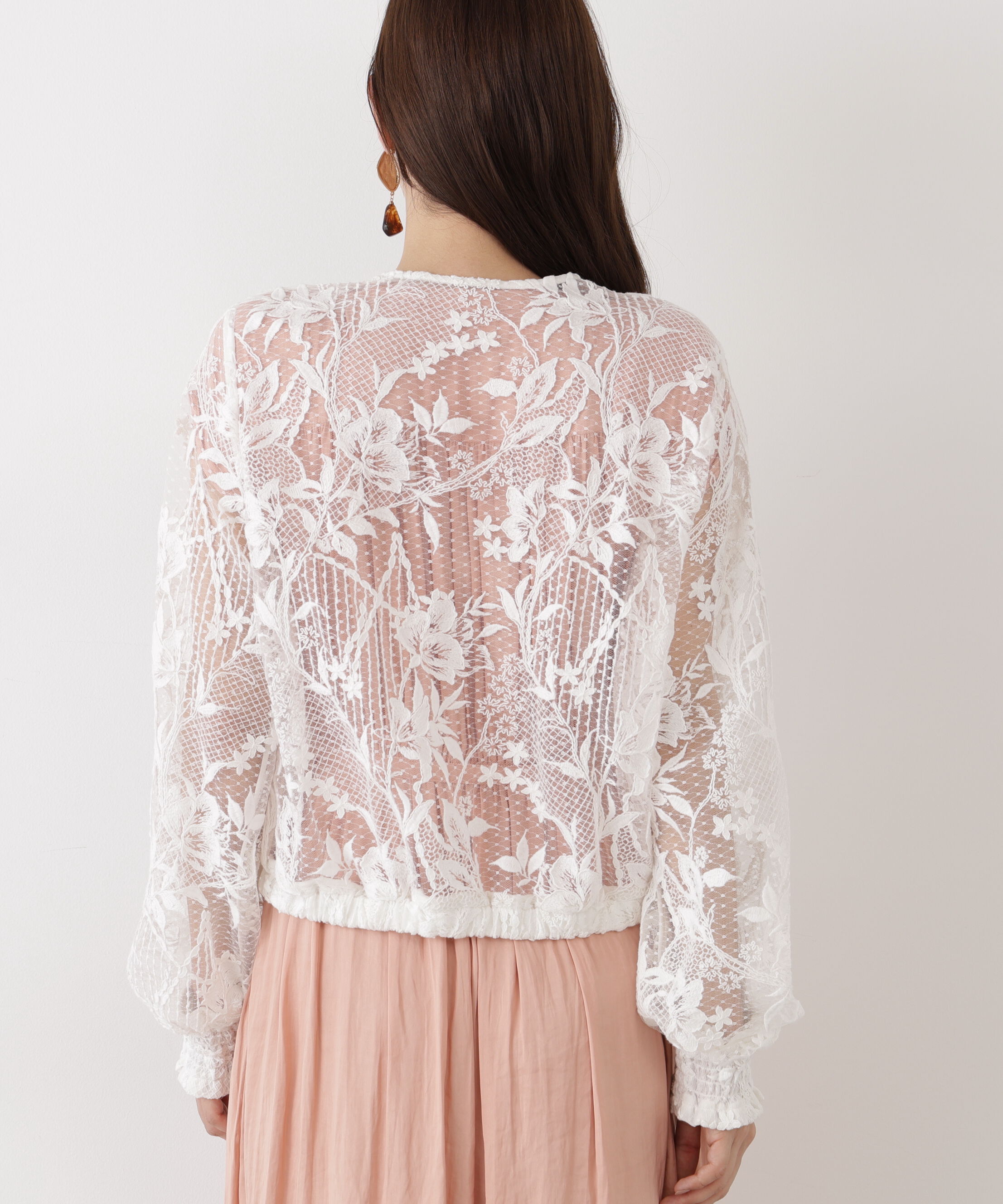  「◆フラワービジュレースブルゾン」|ブルゾン・スタジャン|