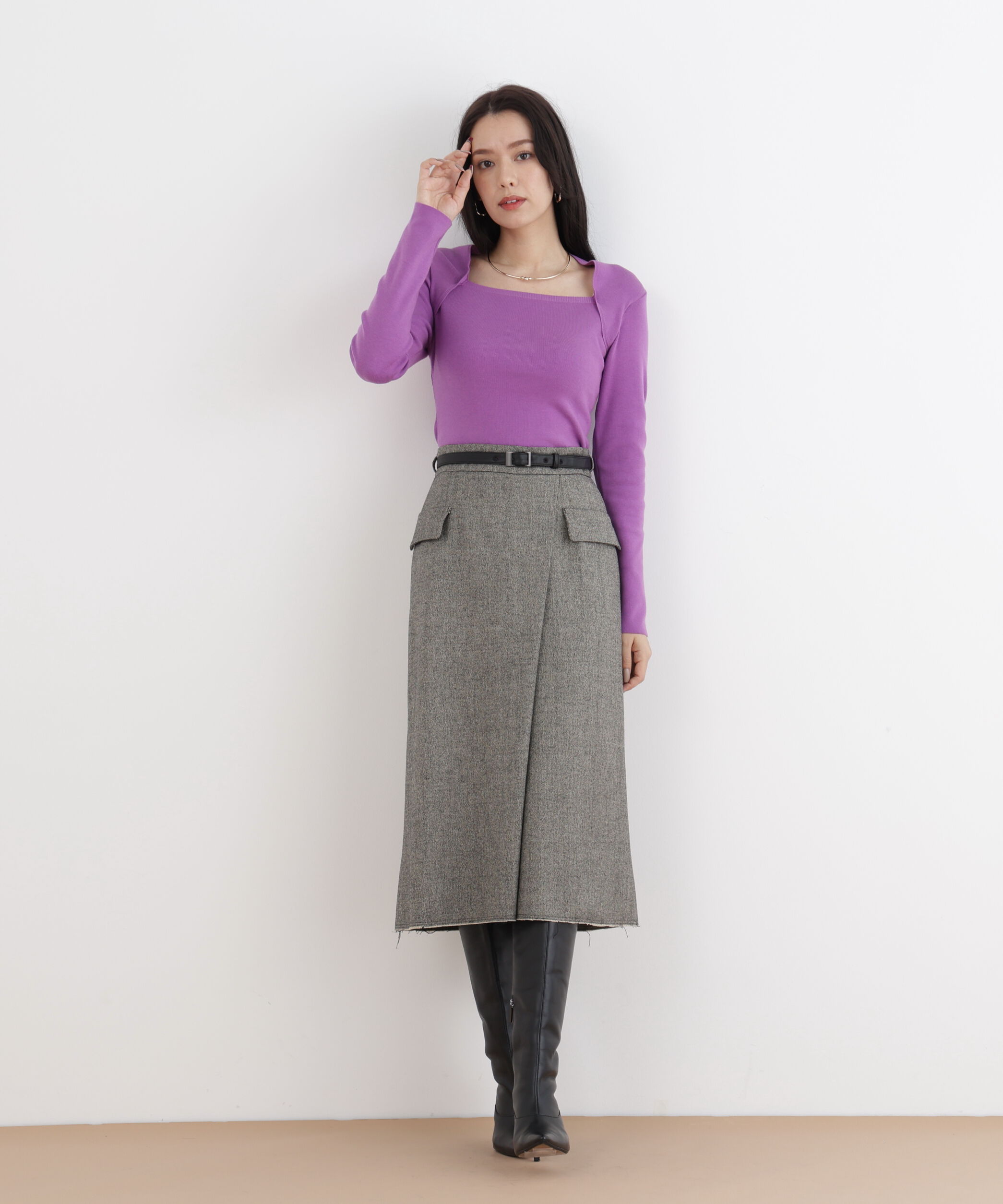  「◆プルオーバーシンプルハイゲージ」|ニット・セーター|