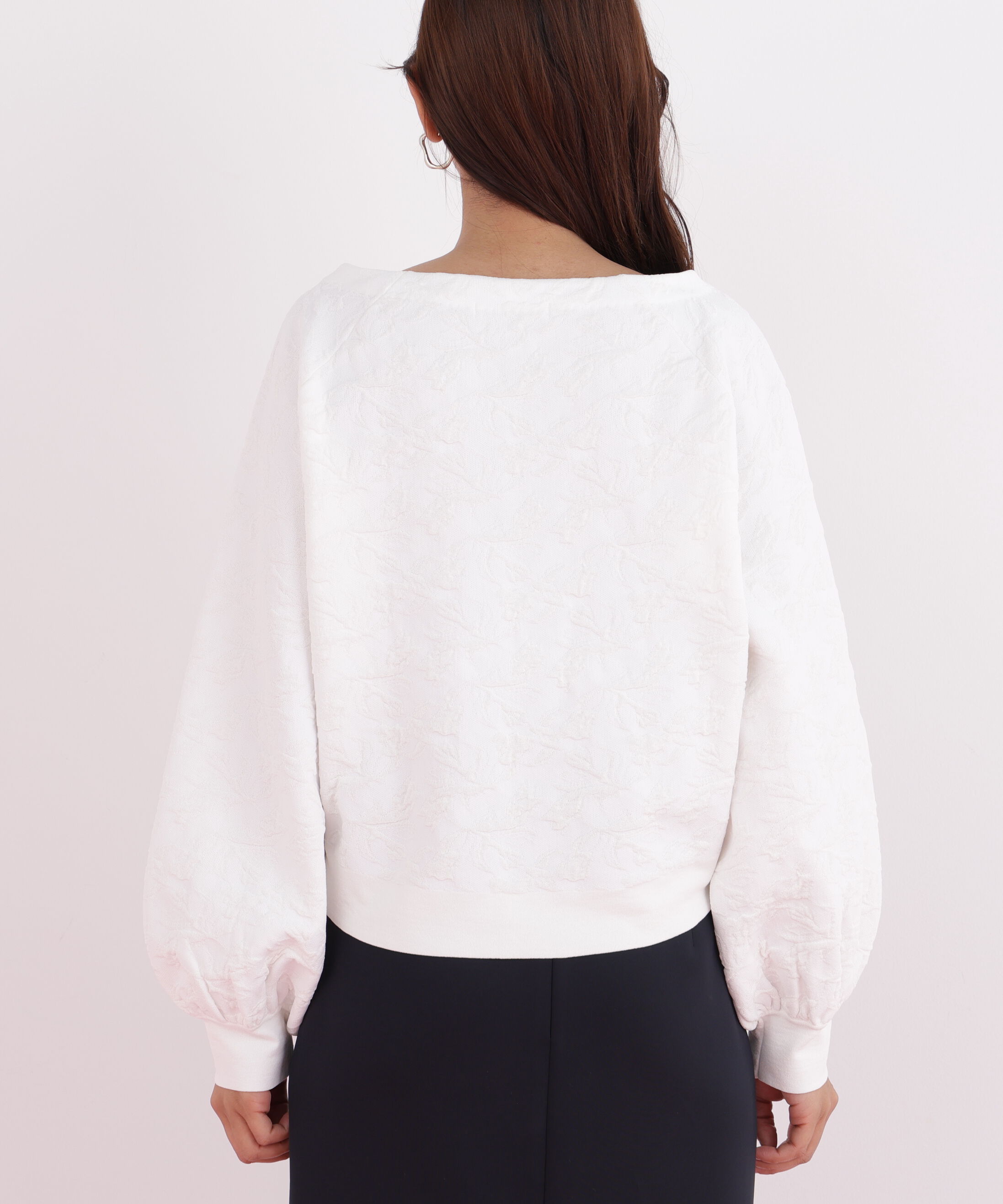  「ニットジャガードＶネックプルオーバー」|ニット・セーター|