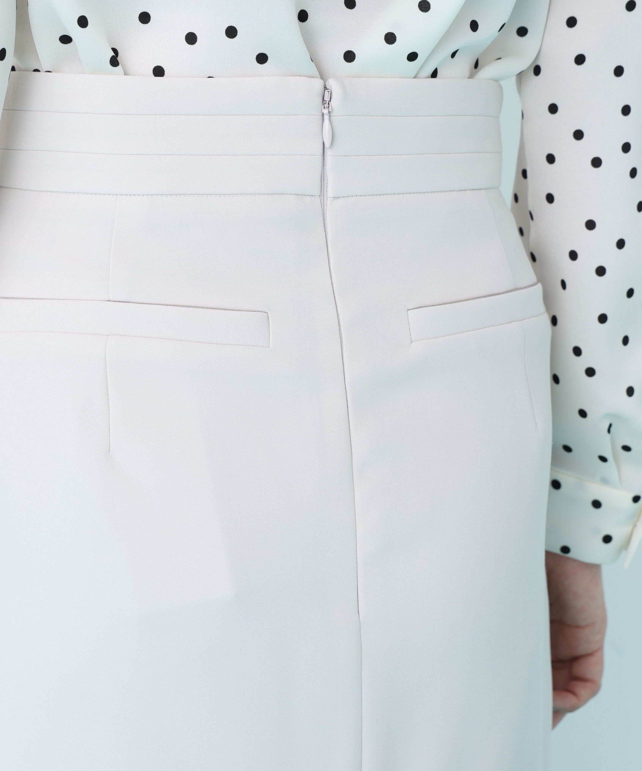  「アシンメトリックボタンラップスカート」|スカート|