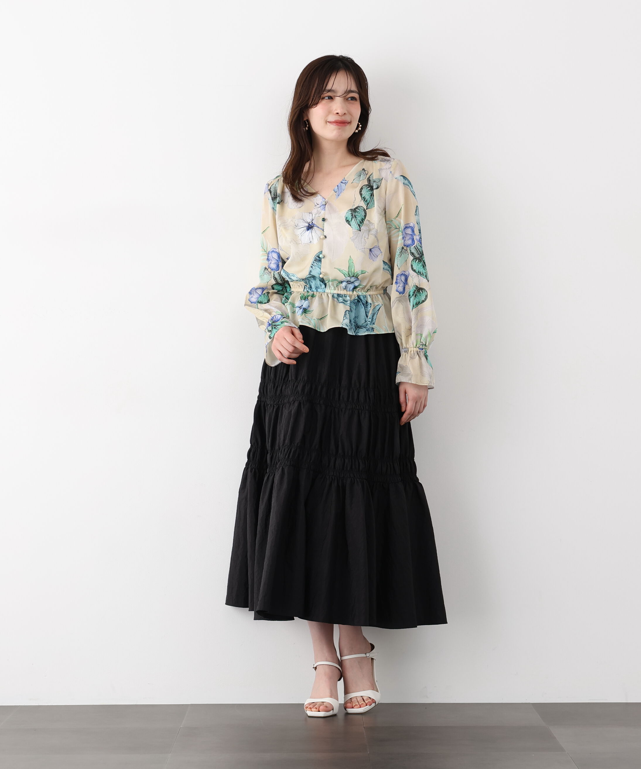  「シャイニーギャザースカート」|スカート|