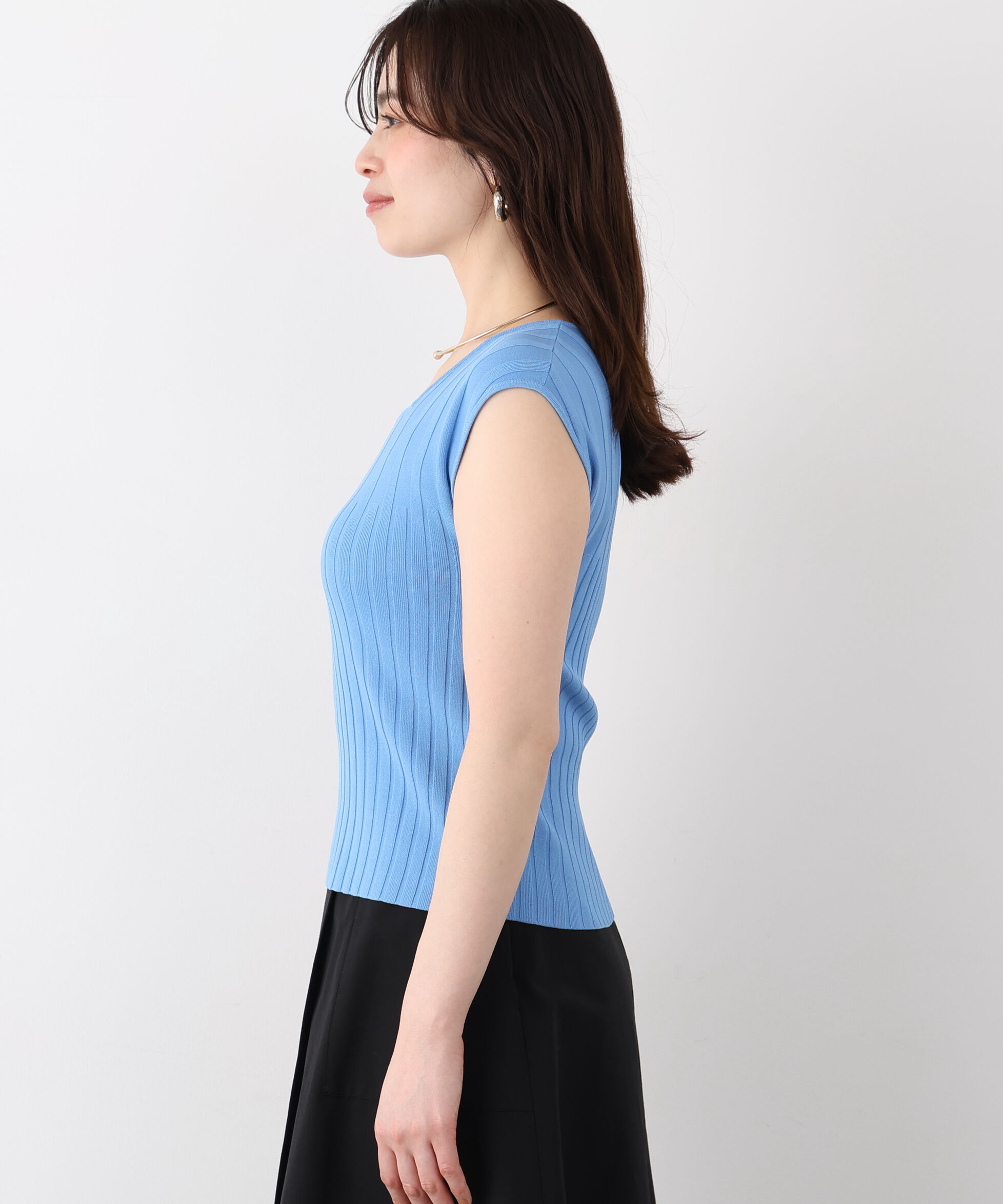  「スクエアネックニットトップス」|ニット・セーター|