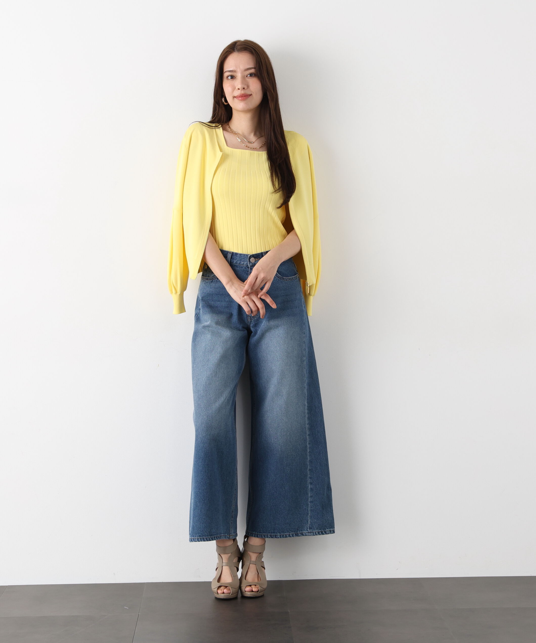  「ジップアップニットブルゾン」|その他|