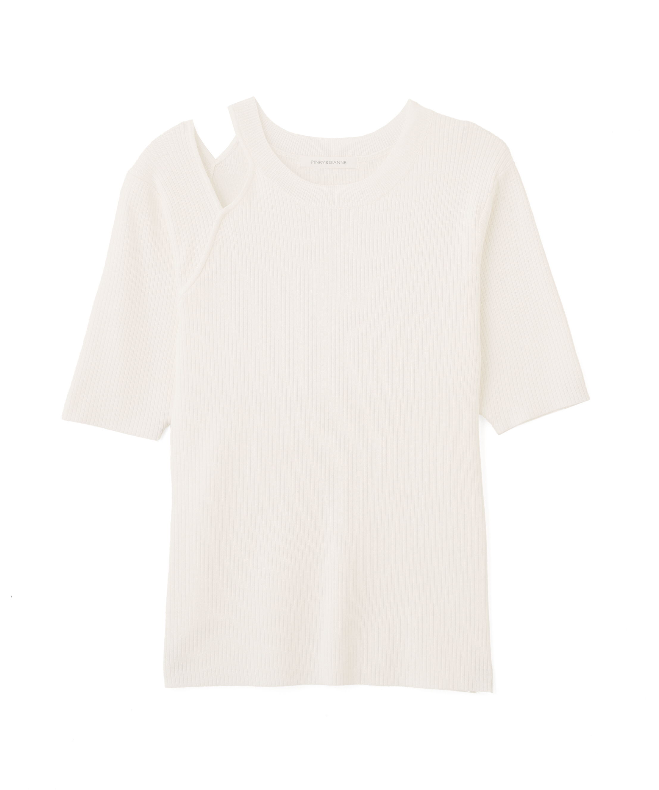  「［美香さん着用］カッティングニットプルオーバー」|ニット・セーター|