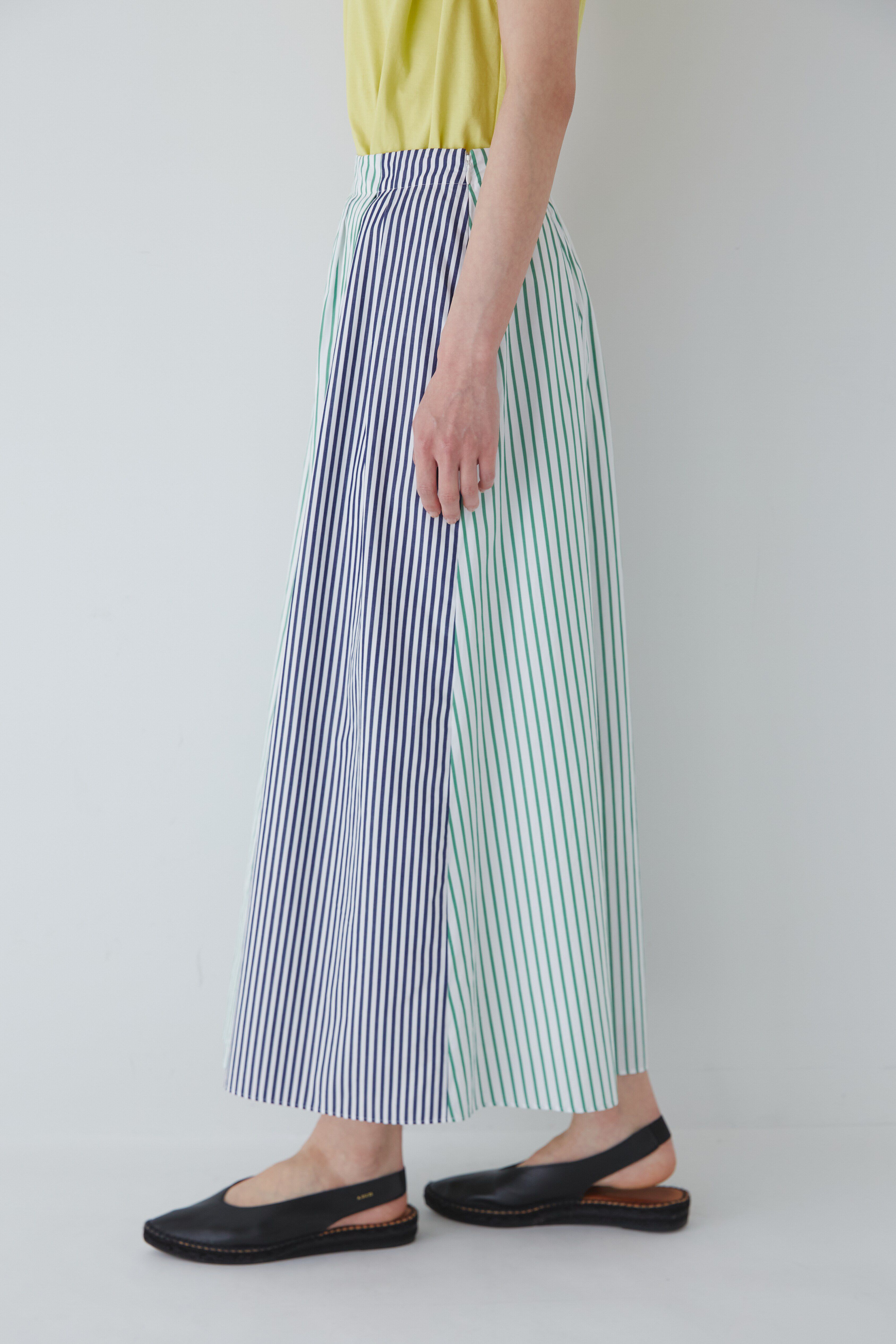  「◆バイカラーストライプスカート」|スカート|