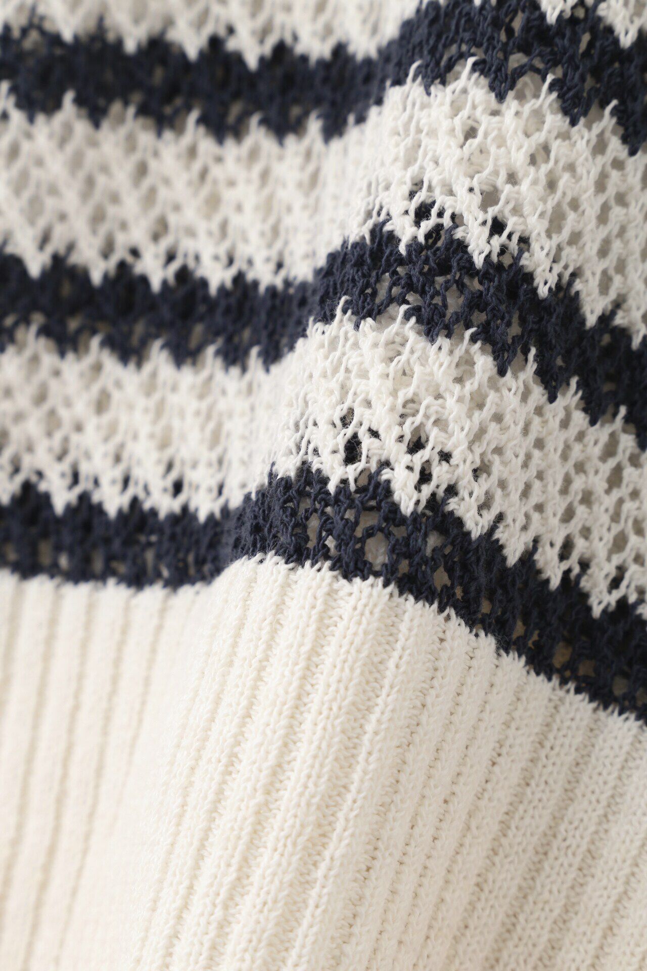  「◆メッシュボーダーニット」|ニット・セーター|