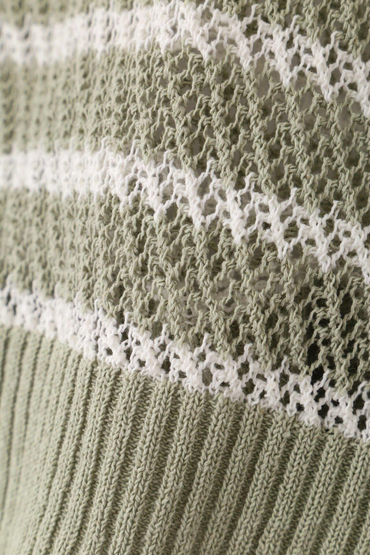  「◆メッシュボーダーニット」|ニット・セーター|